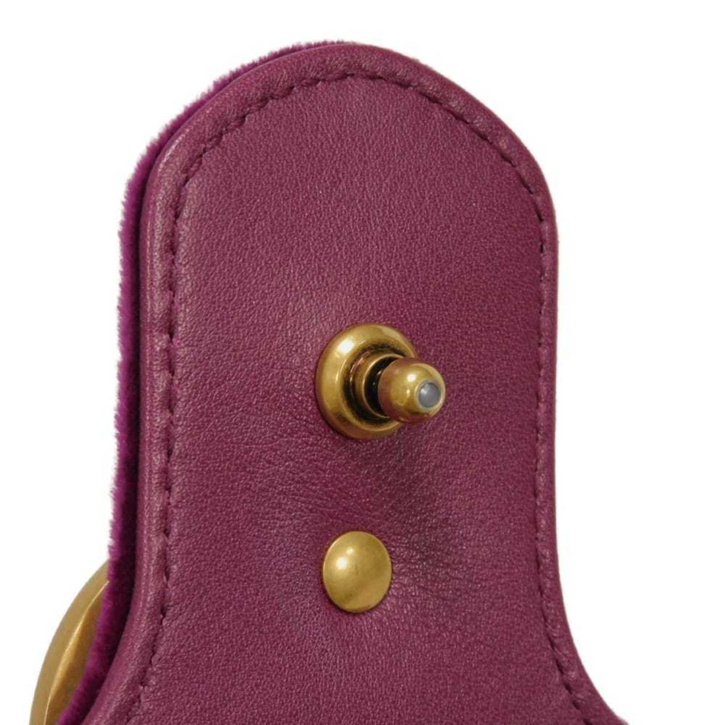Gucci Purple Velvet Shoulder Bag ( )