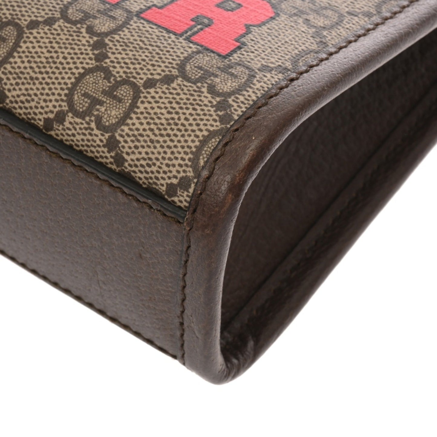 Gucci Beige Brown Gg Supreme Leather Tote Bag ( )