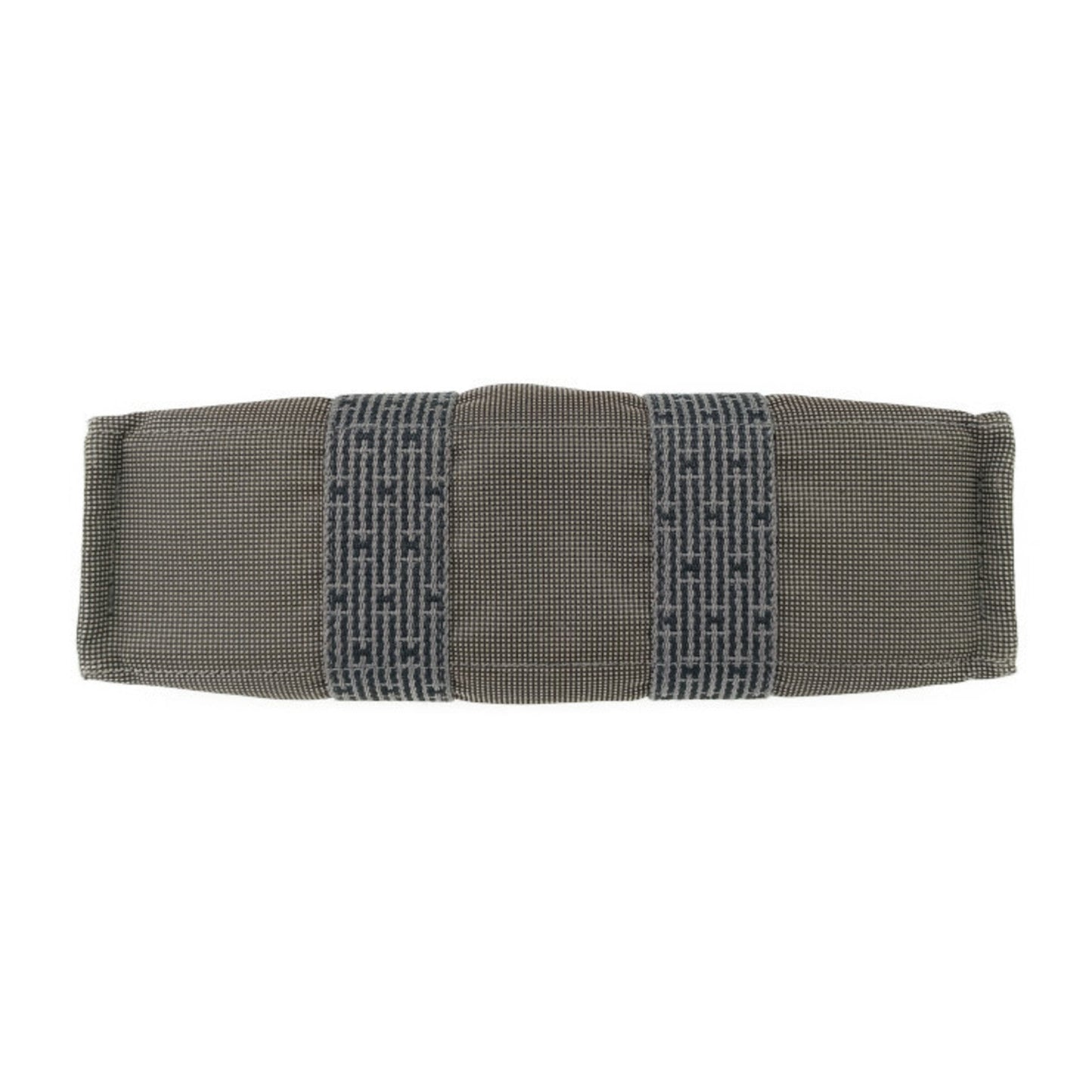 Hermes Gray Canvas Handbag Tote Bag ( )