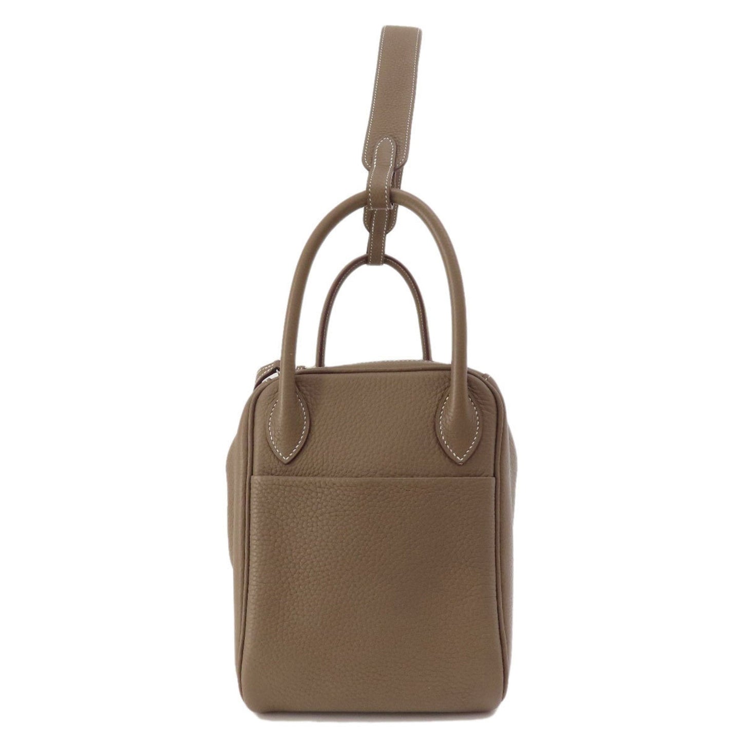 Hermes Etoupe Gray Leather Handbag ( )