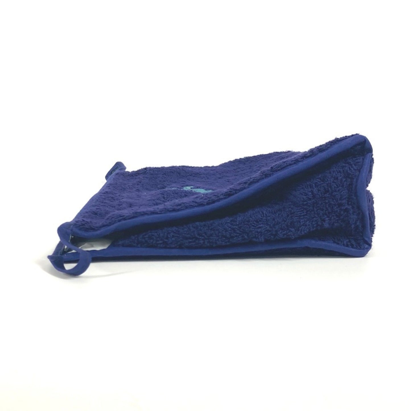 Hermes Navy Pile Fabric Clutch Bag Pouch ( )