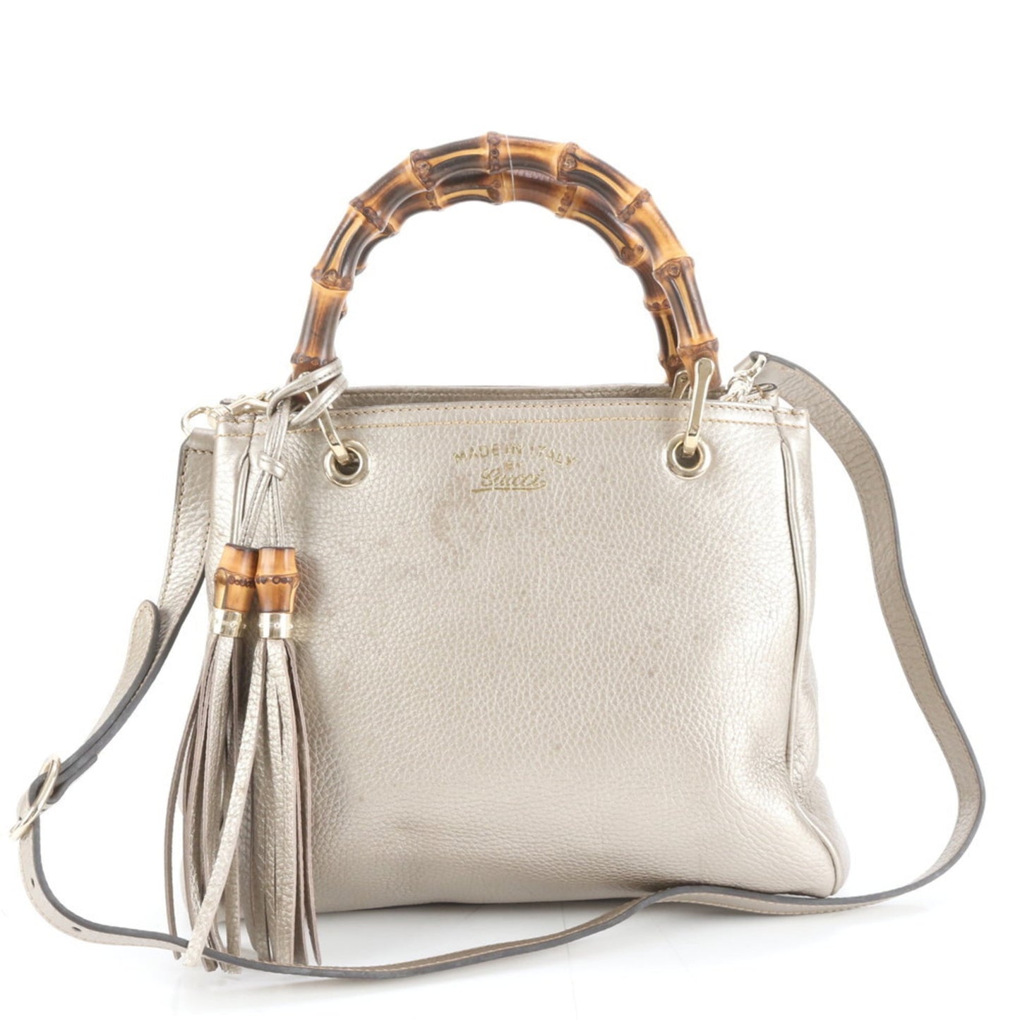 Gucci Gold Leather Shoulder Bag ( )