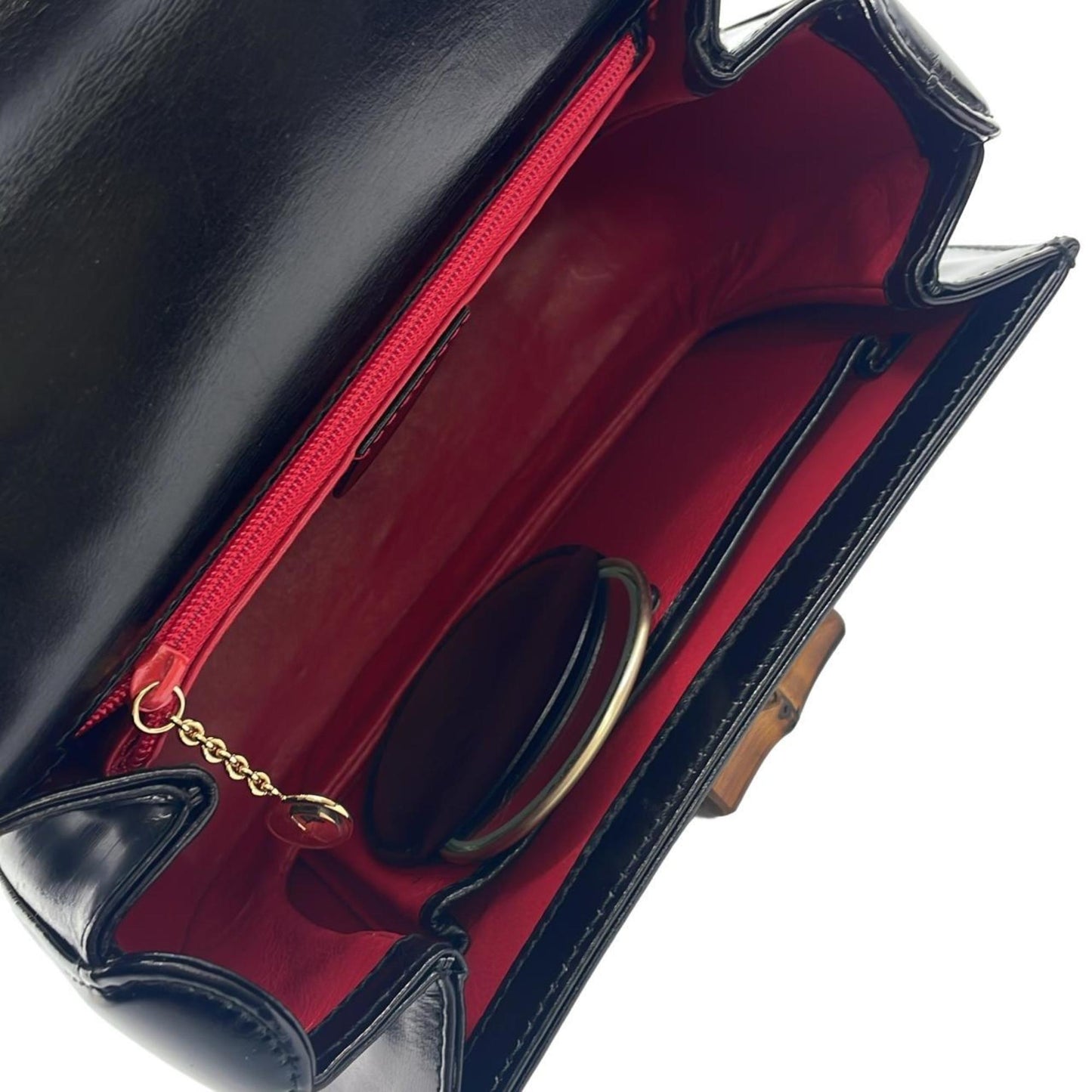 Gucci Black Leather Handbag ( )