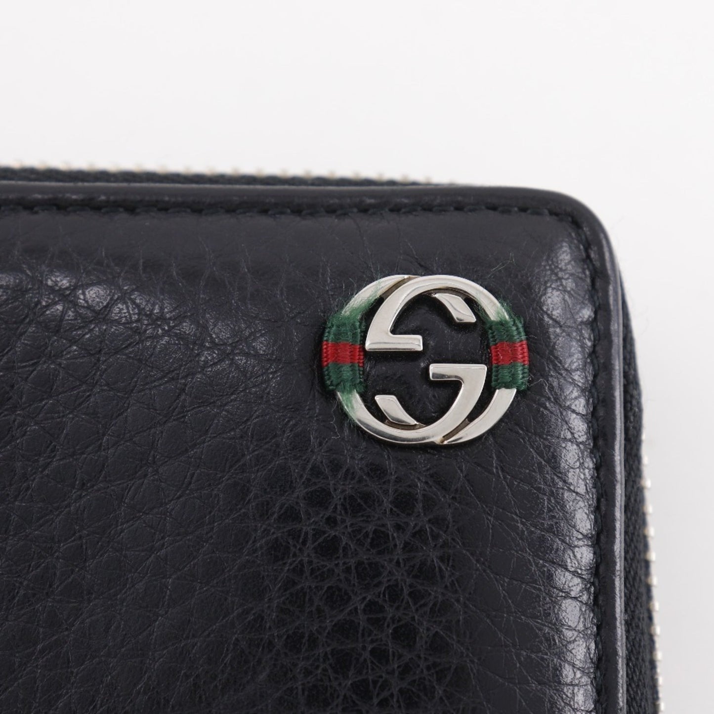 Gucci Black Leather Long Wallet (Bi-Fold) ( )