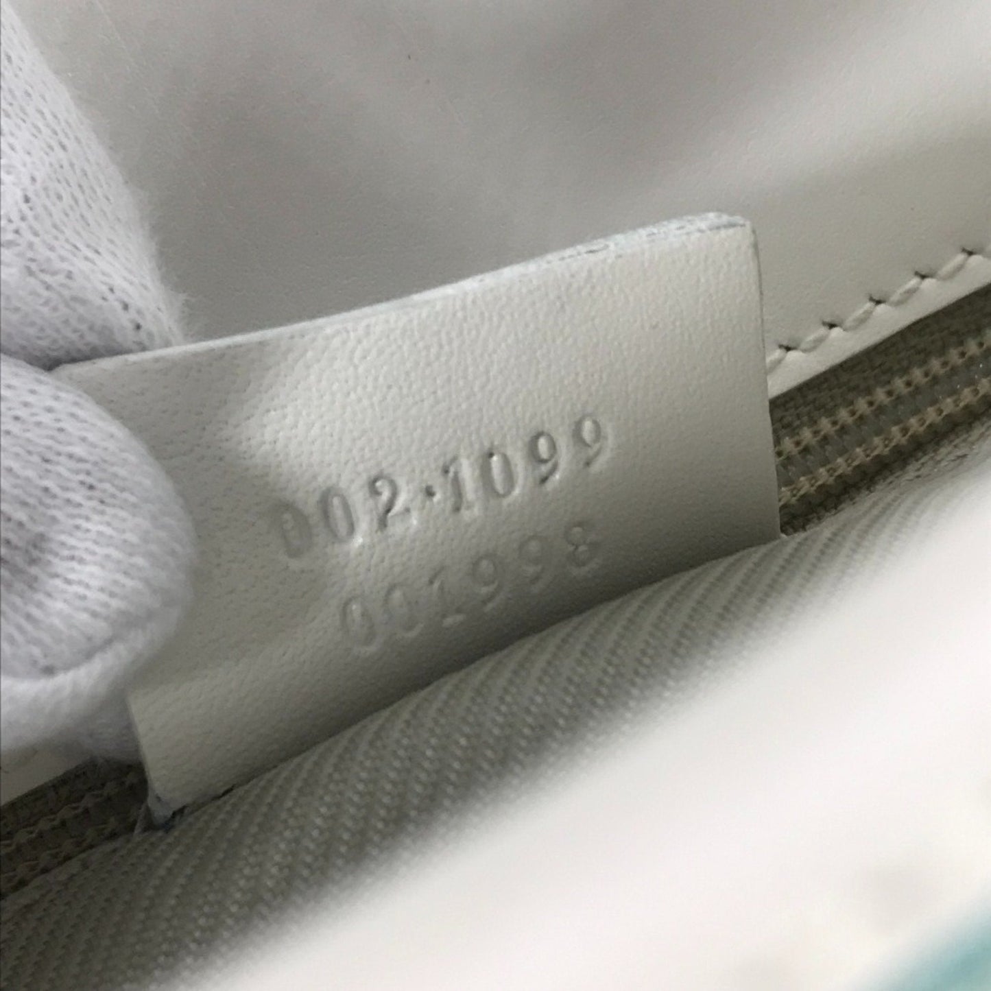 Gucci Blue White Canvas Leather Shoulder Bag Tote Bag ( )