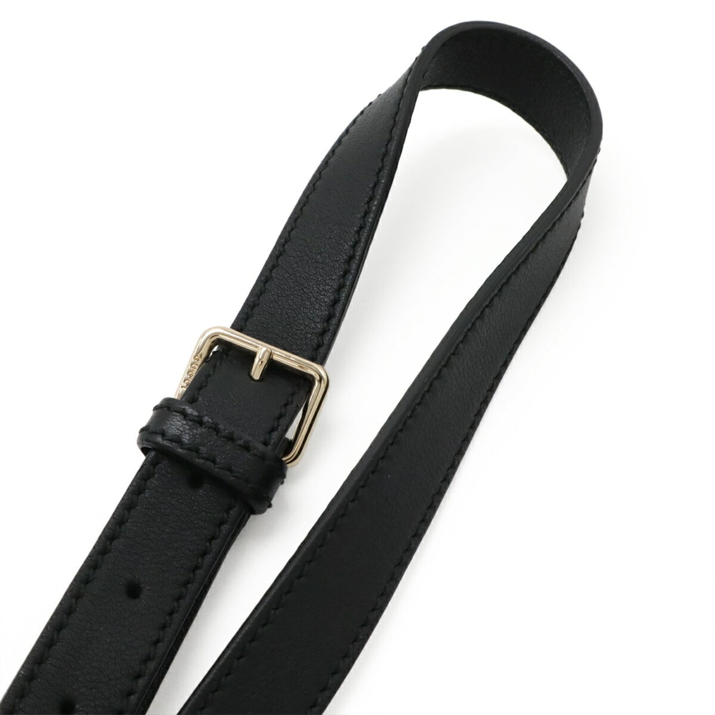Gucci Black Leather Shoulder Bag ( )
