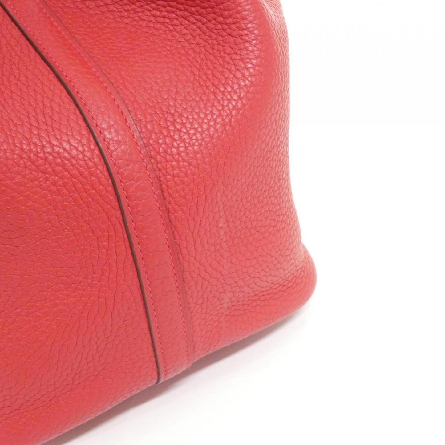 Hermes Picotin Rouge Casaque Taurillon Clemence Leather Handbag ( )