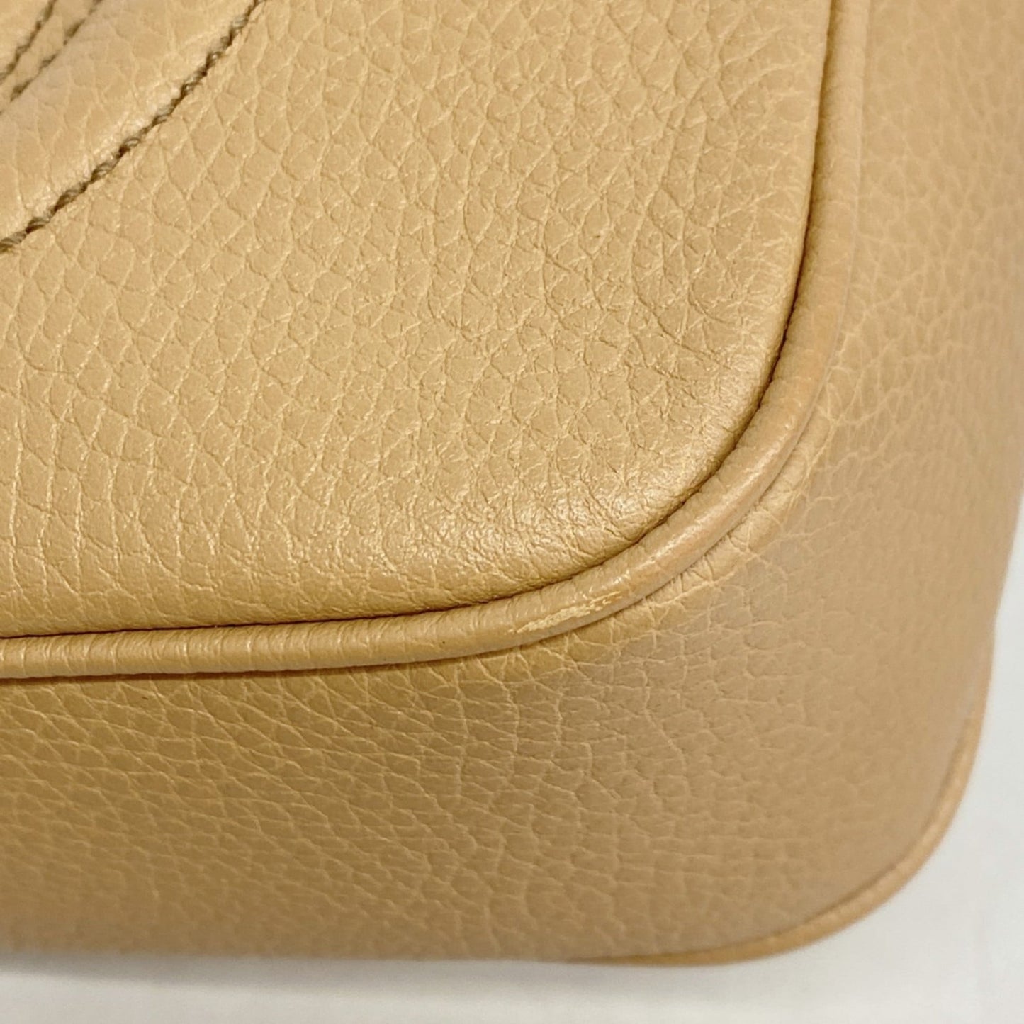 Gucci Beige Leather Shoulder Bag ( )