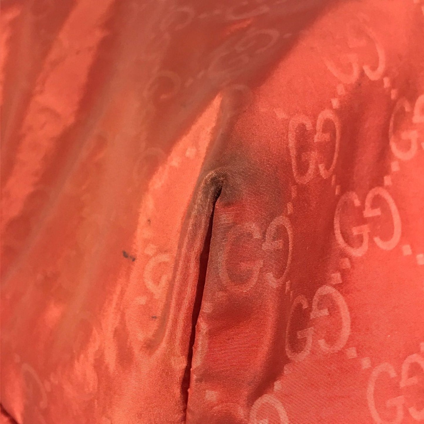 Gucci Orange Nylon Handbag Shoulder Bag Tote Bag ( )