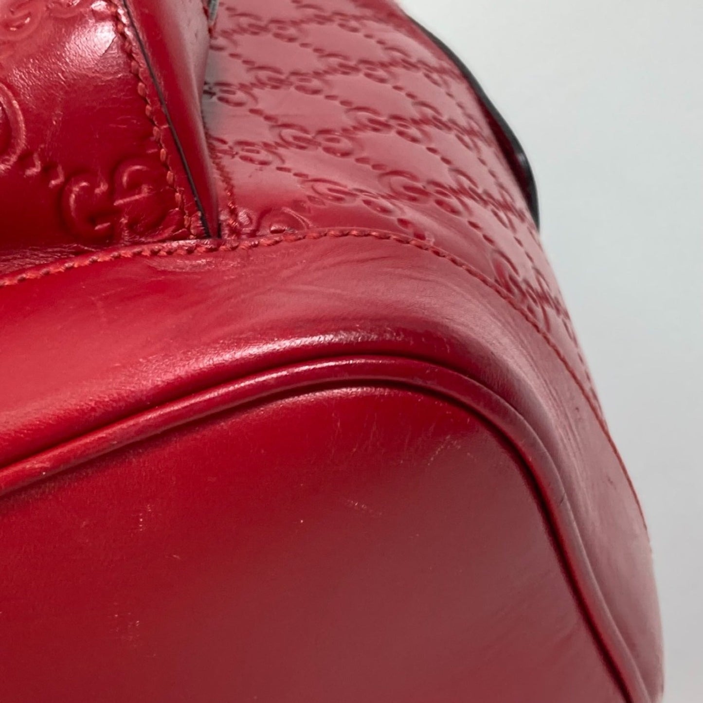 Gucci Red Leather Backpack ( )