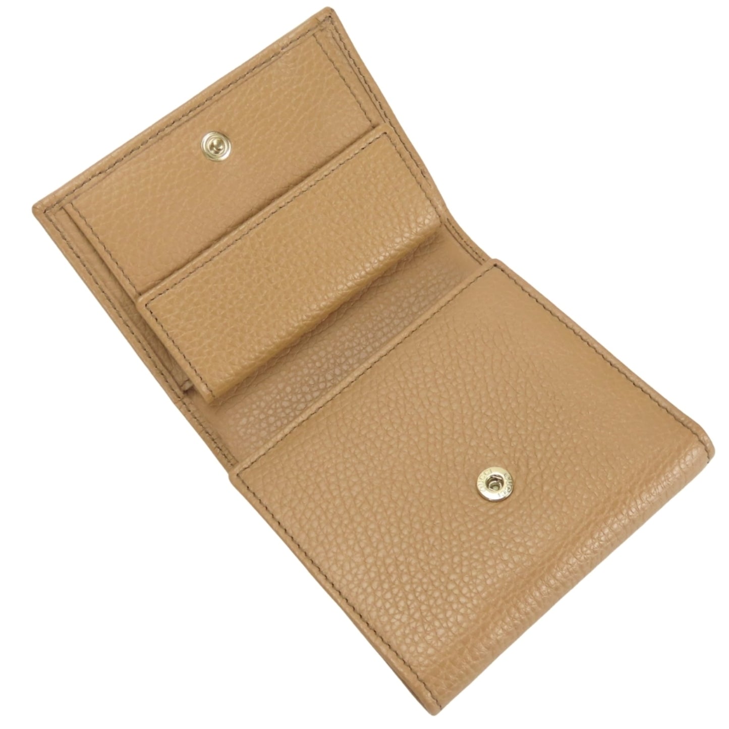 Gucci Beige Leather Wallet (Tri-Fold) ( )