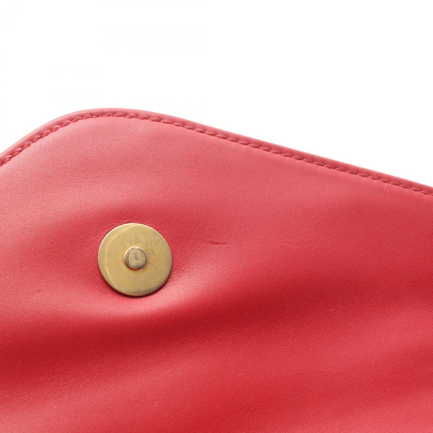 Gucci Red Color Leather Shoulder Bag ( )