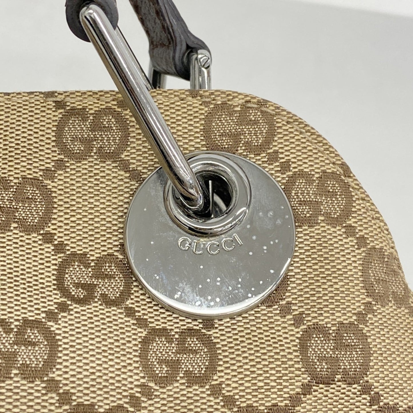 Gucci Brown Canvas Tote Bag ( )