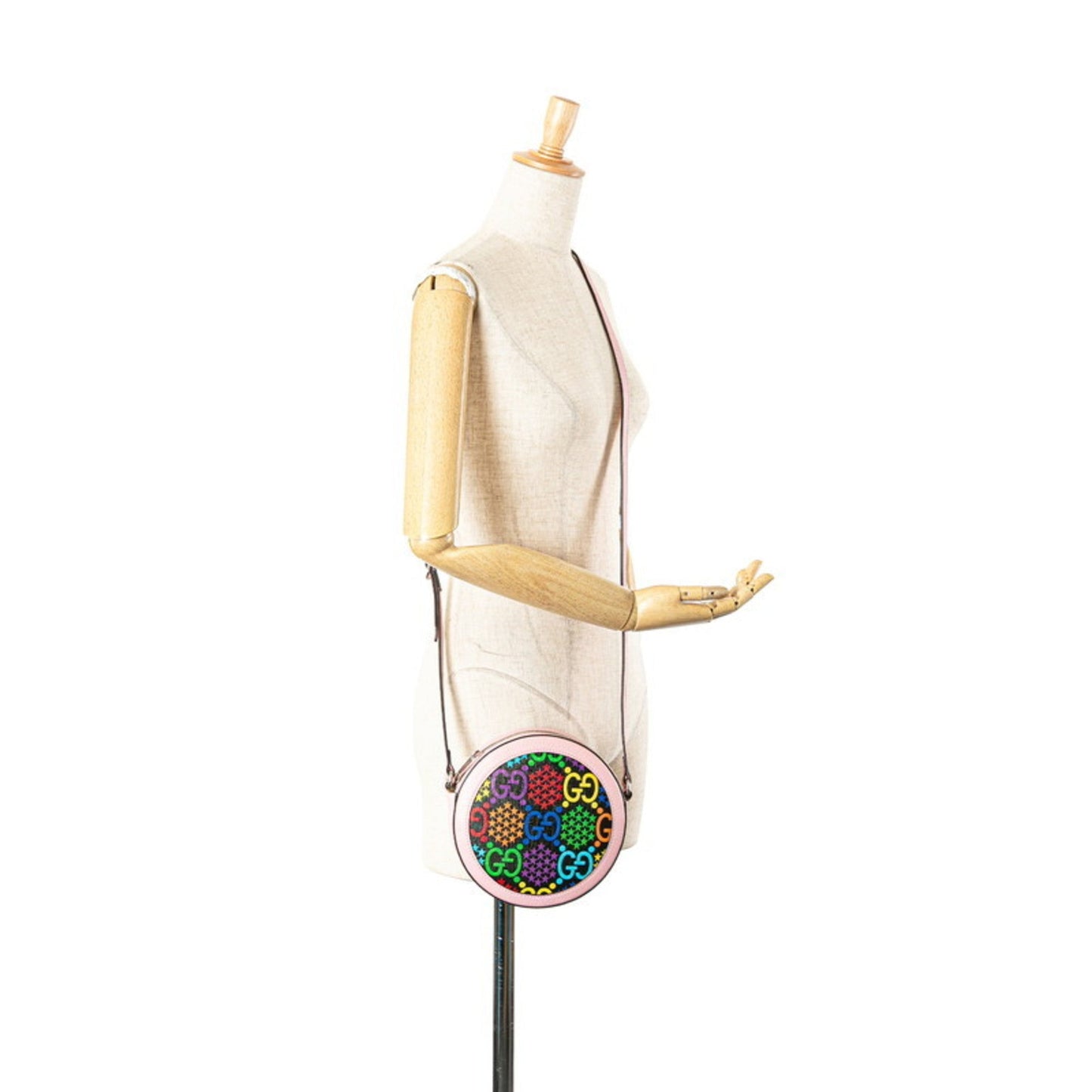 Gucci Multi-Color Pink Pvc Leather Shoulder Bag ( )