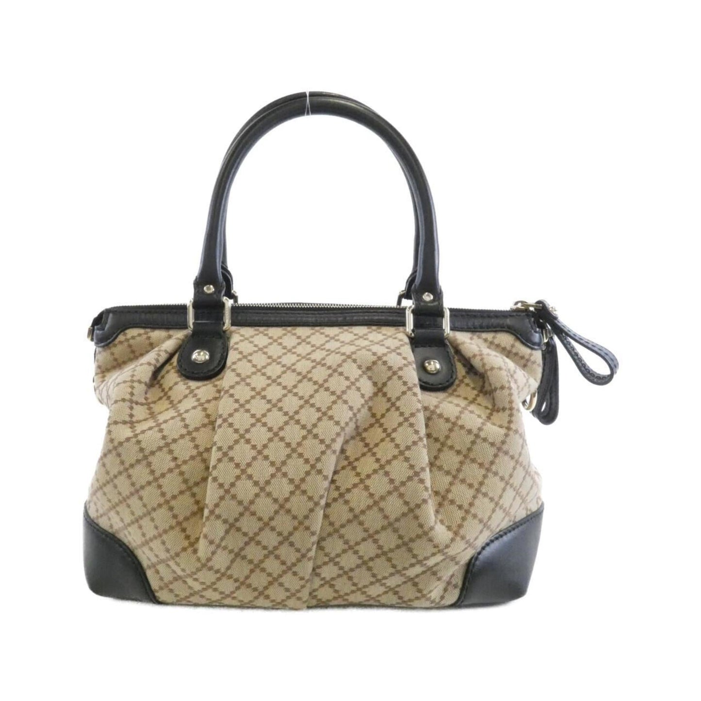 Gucci Beige Canvas Leather Handbag Shoulder Bag ( )