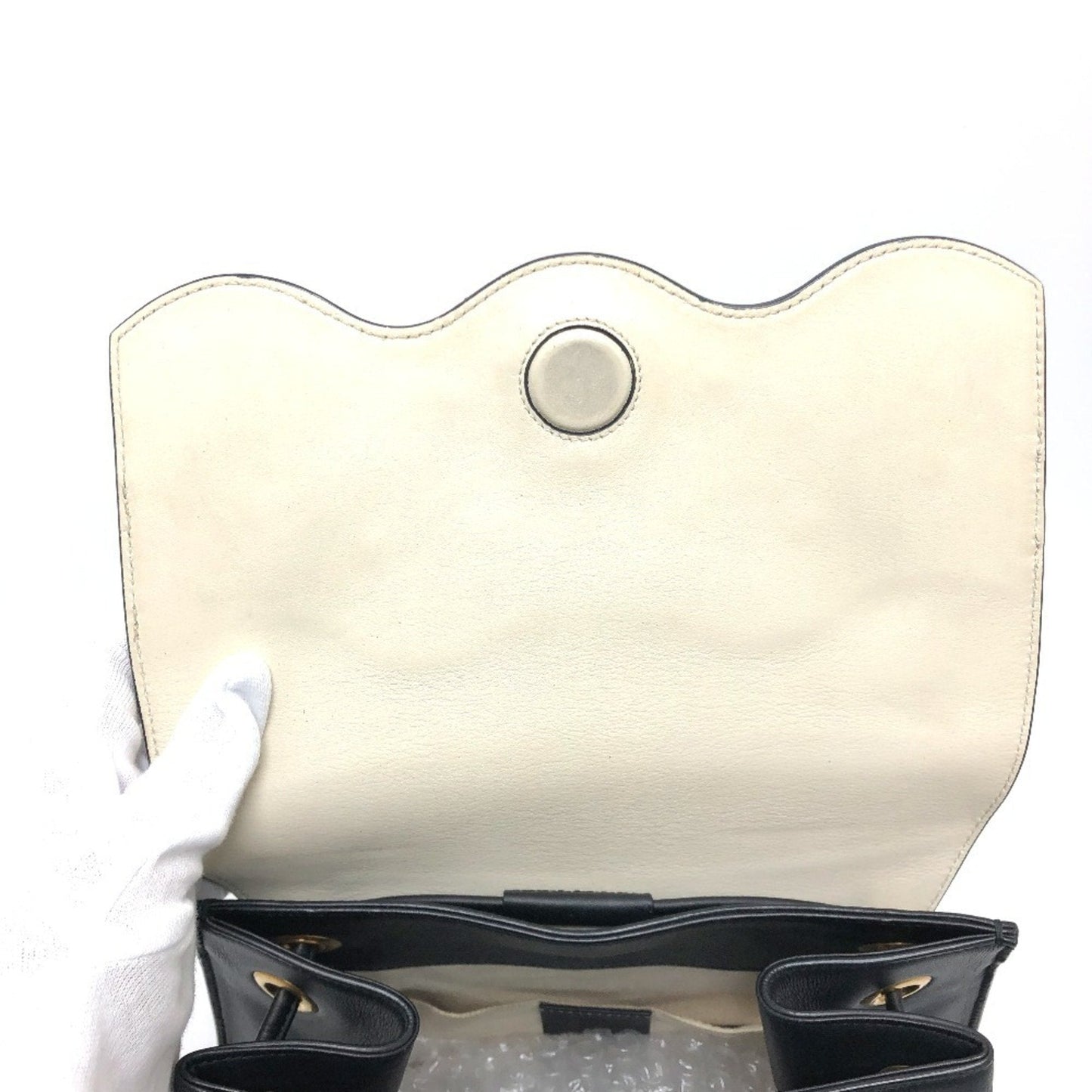 Gucci Black Leather Backpack ( )