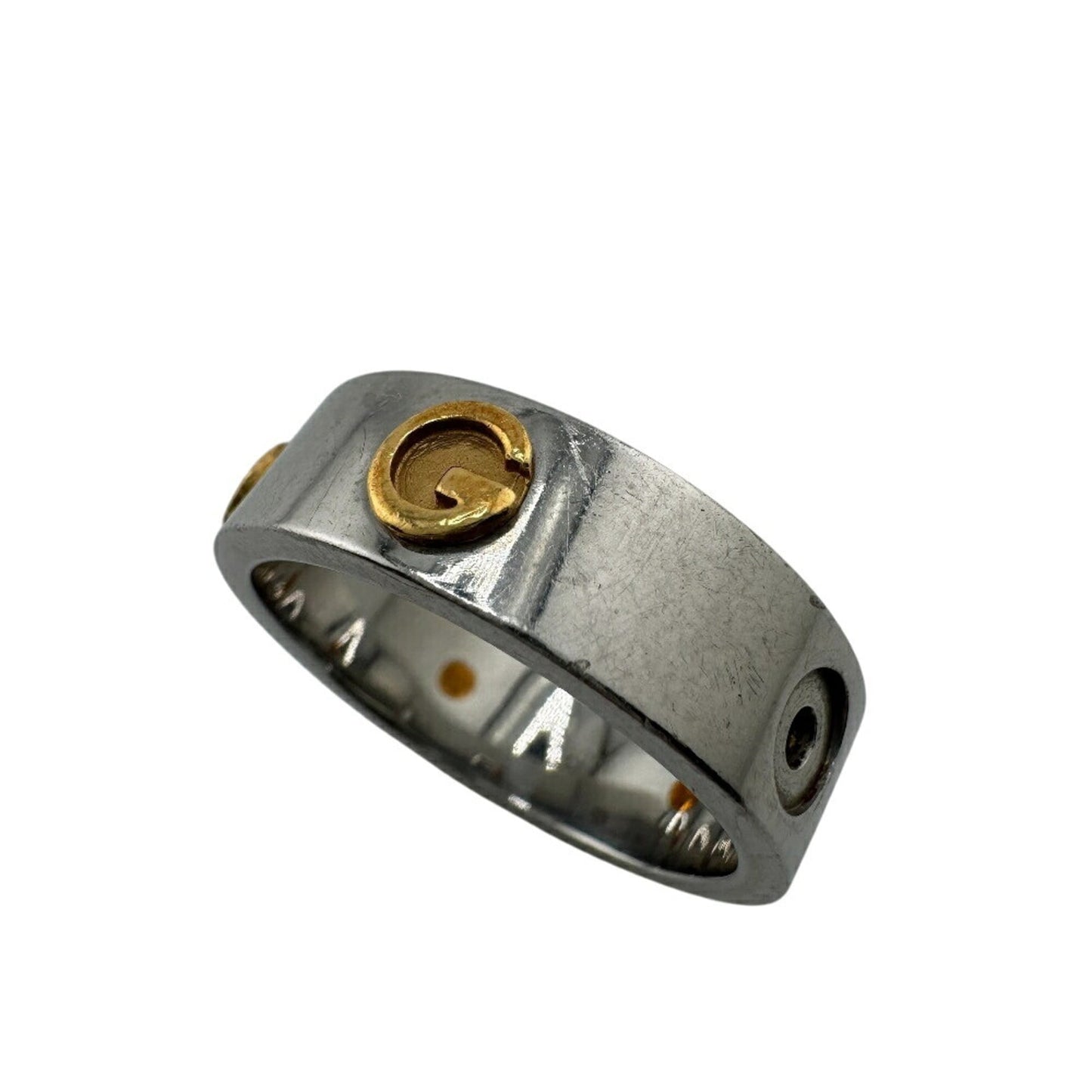 Gucci Gold Silver Gold Plating Band Ring ( )