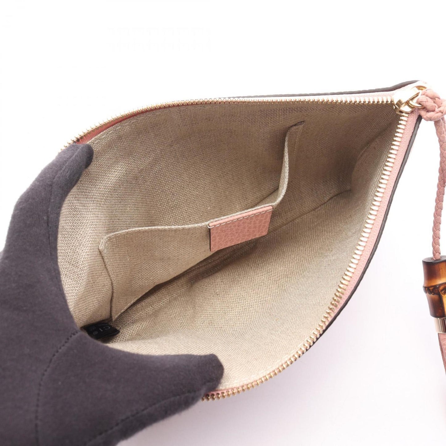 Gucci Pink Leather Clutch Bag ( )