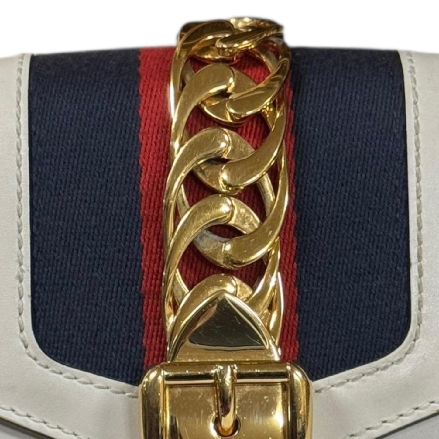 Gucci Ivory White Leather Shoulder Bag ( )