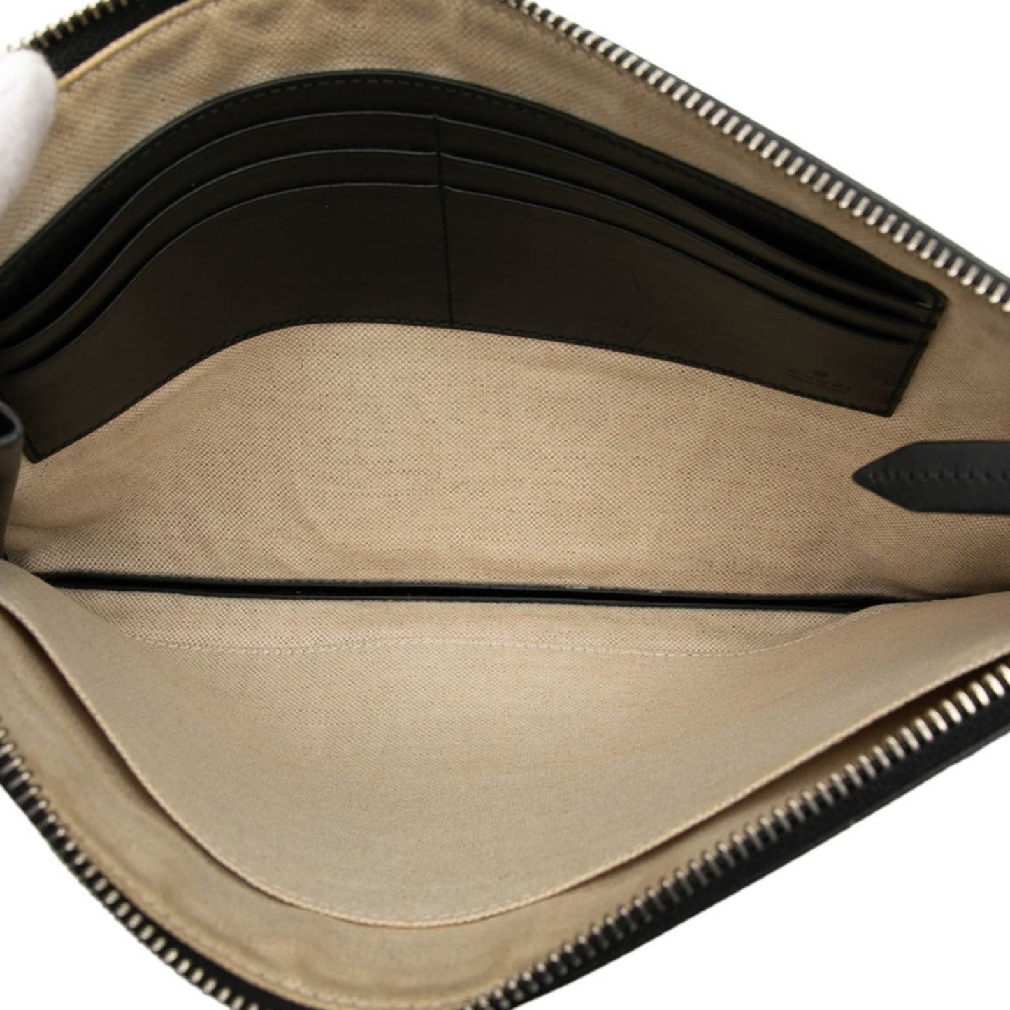 Gucci Beige Black Multi-Color Pvc Leather Clutch Bag ( )