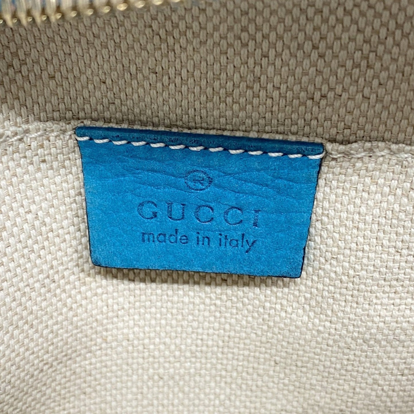 Gucci Blue Leather Shoulder Bag ( )