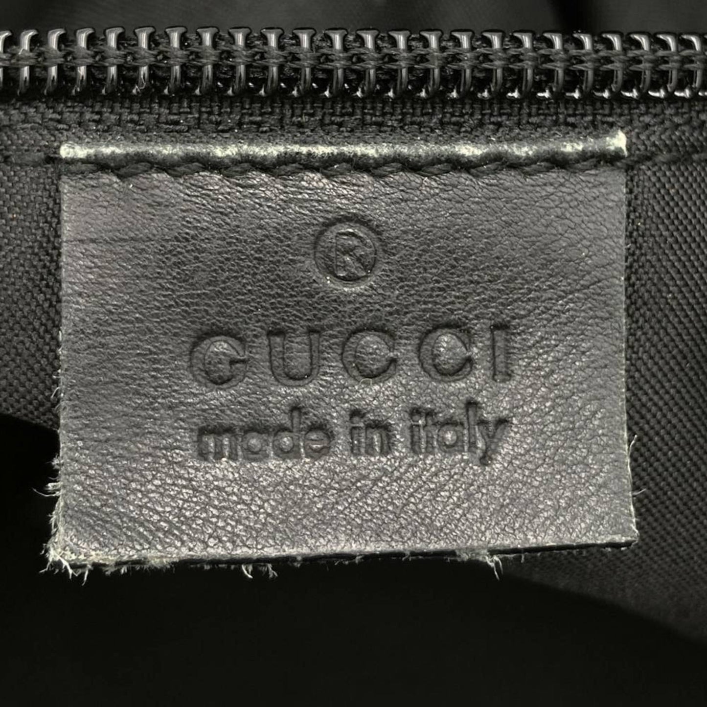 Gucci Black Gg Canvas Leather Tote Bag ( )