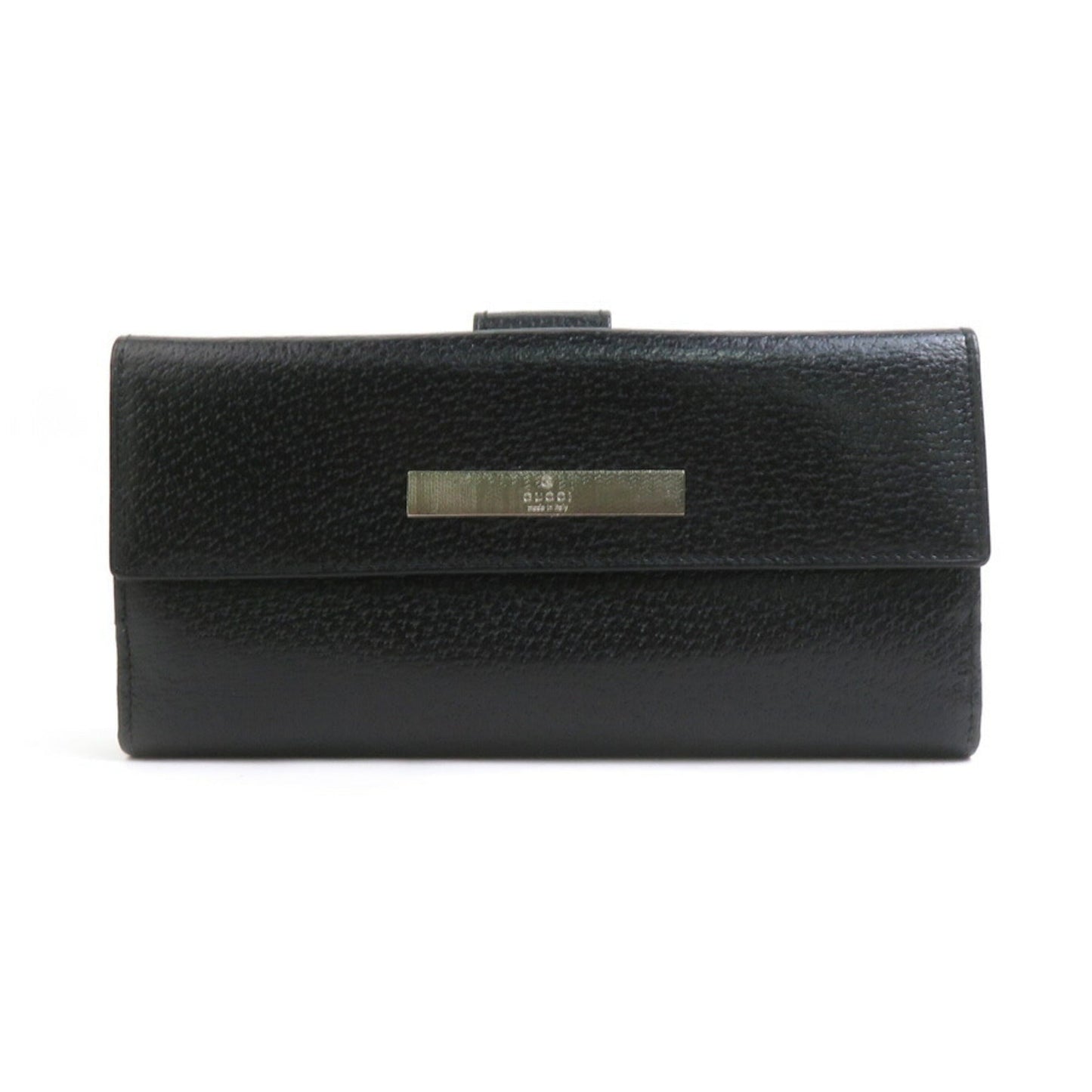 Gucci Black Leather Long Wallet (Bi-Fold) ( )