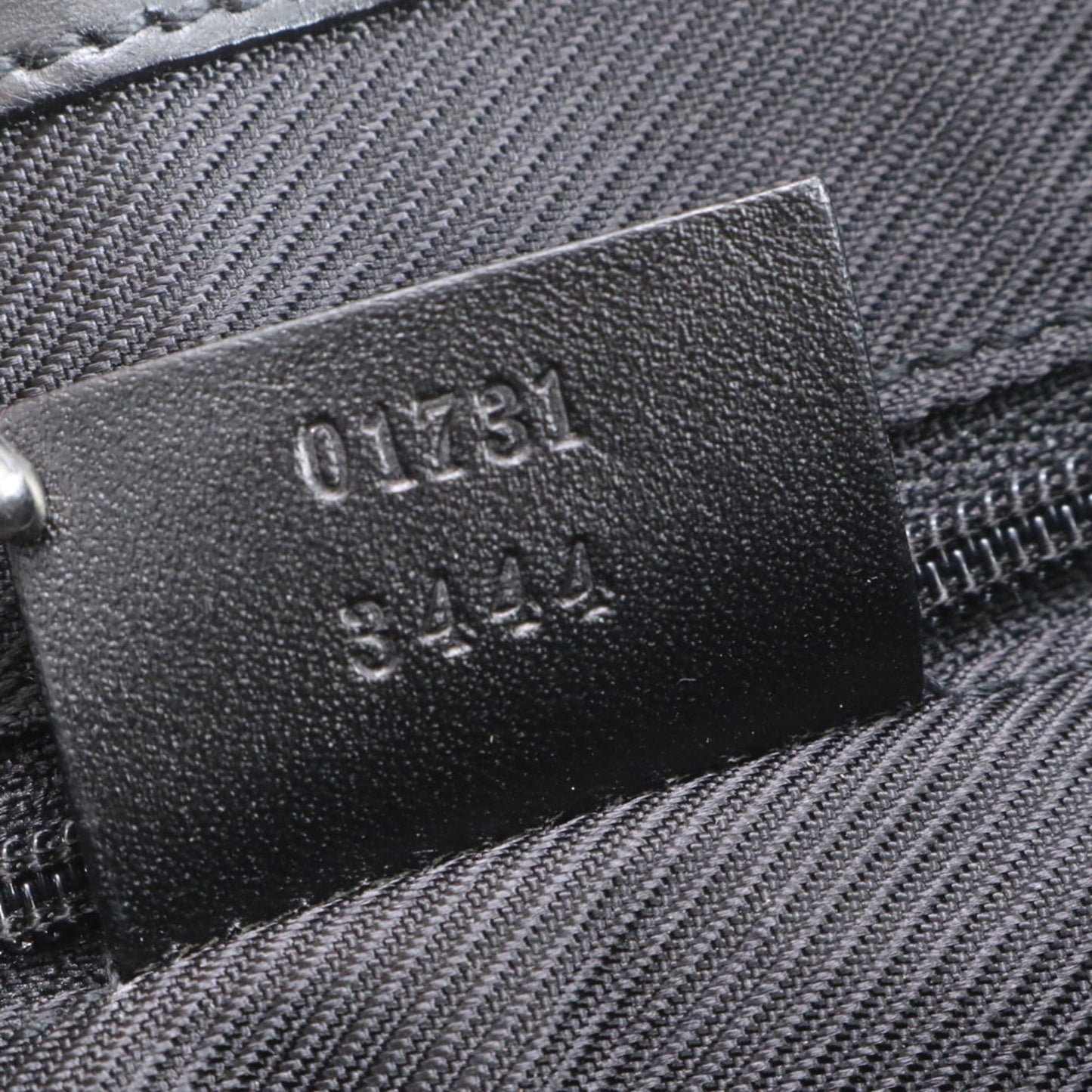 Gucci Black Leather Canvas Tote Bag ( )