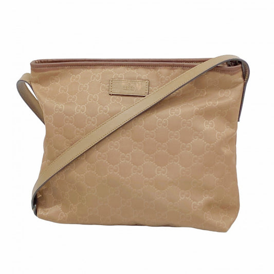Gucci Brown Nylon Shoulder Bag ( )