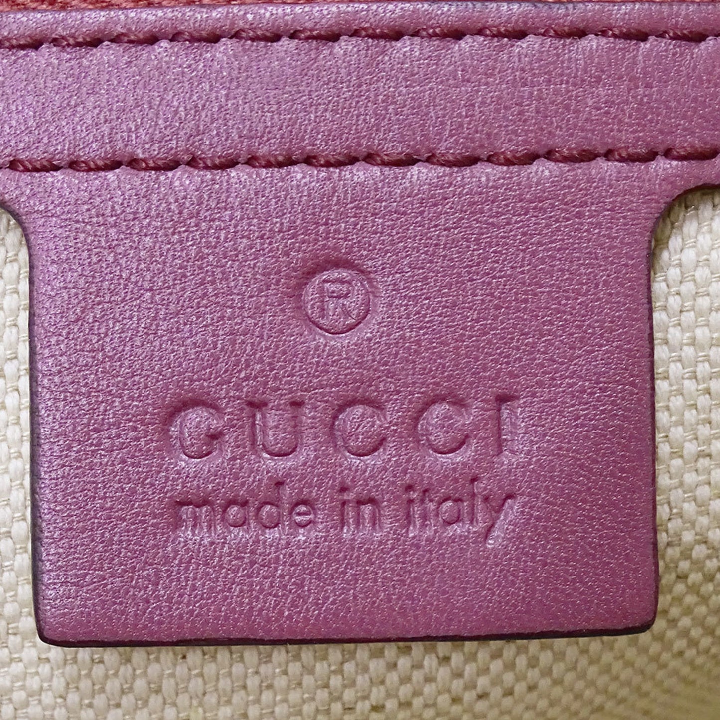 Gucci Purple Leather Tote Bag ( )