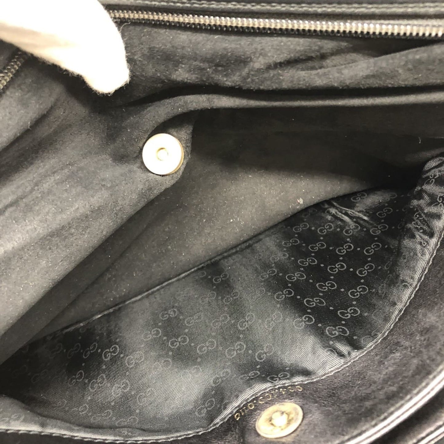 Gucci Black Leather Shoulder Bag ( )