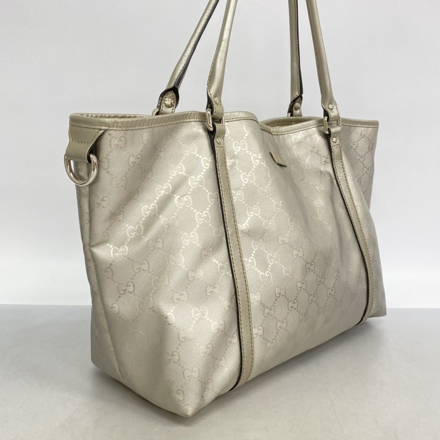Gucci Silver Pvc Tote Bag ( )