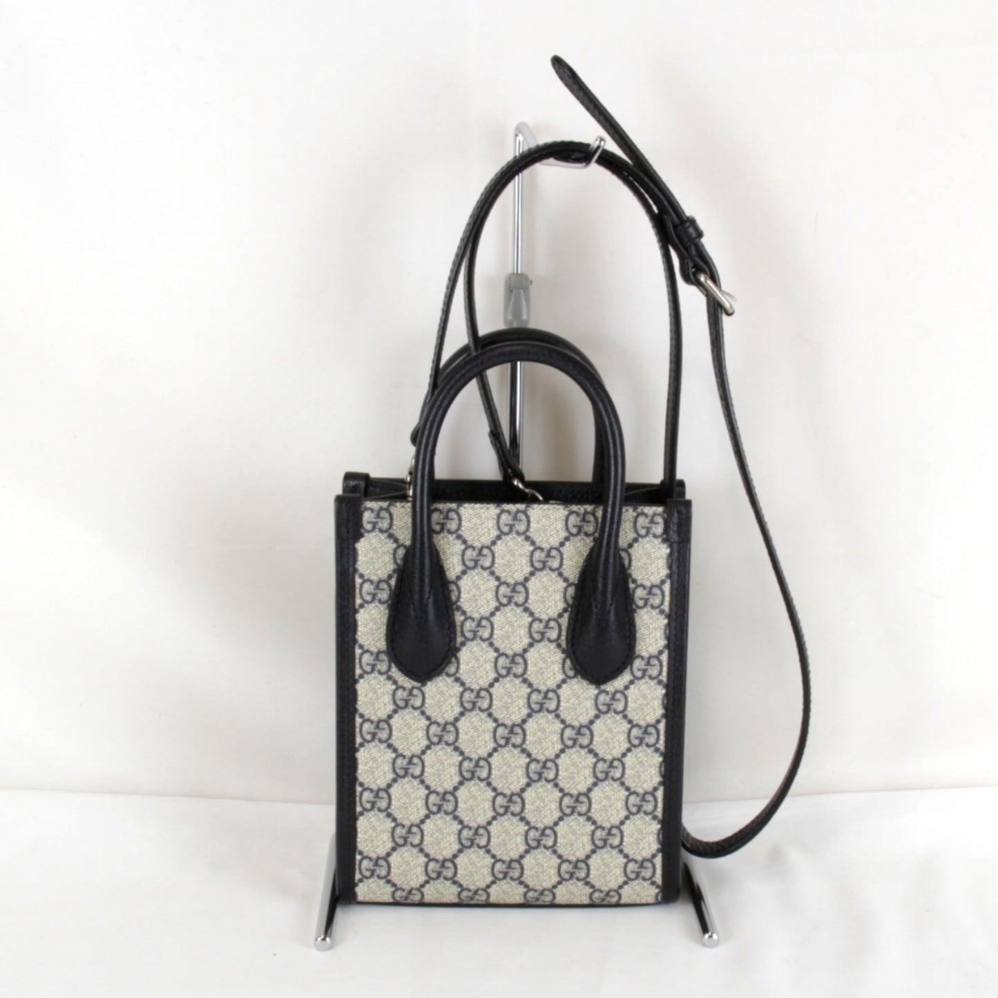 Gucci Black Leather Tote Bag ( )