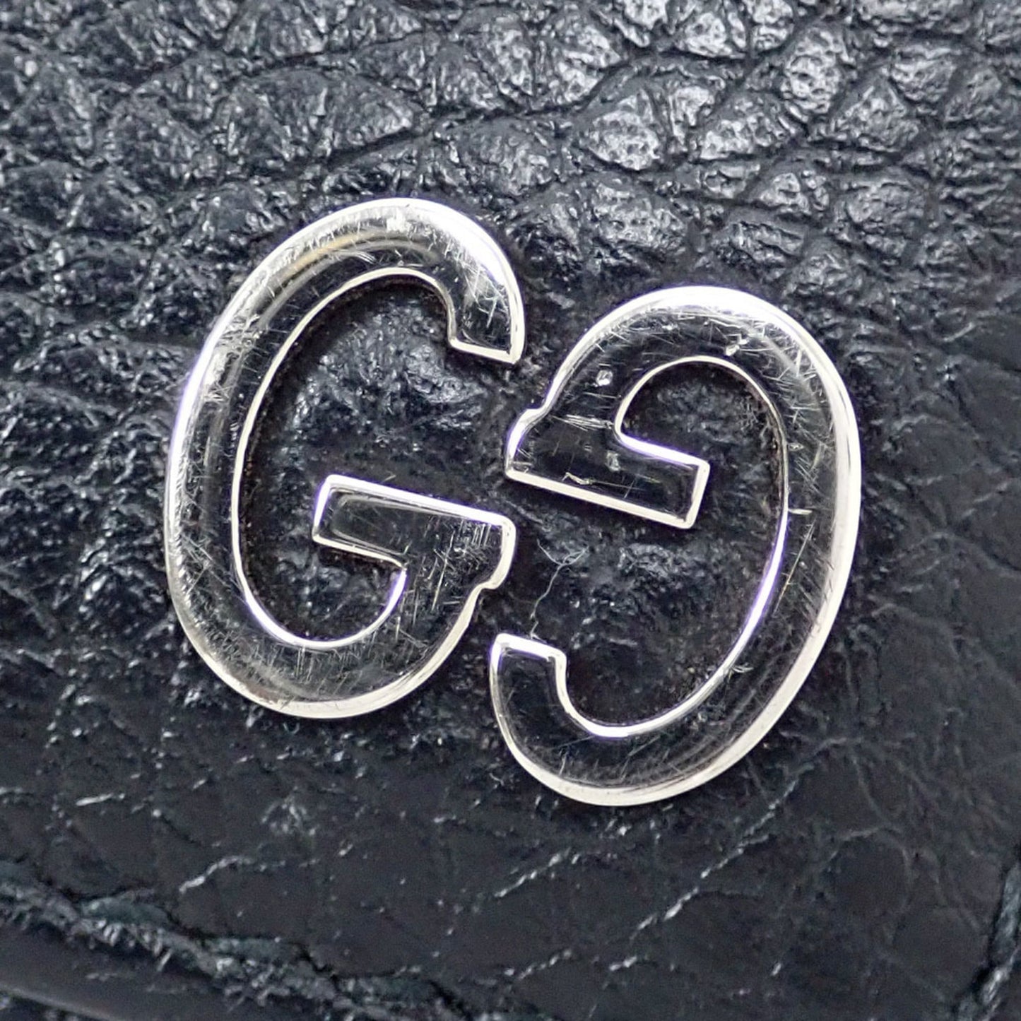Gucci Black Leather Long Wallet (Bi-Fold) ( )