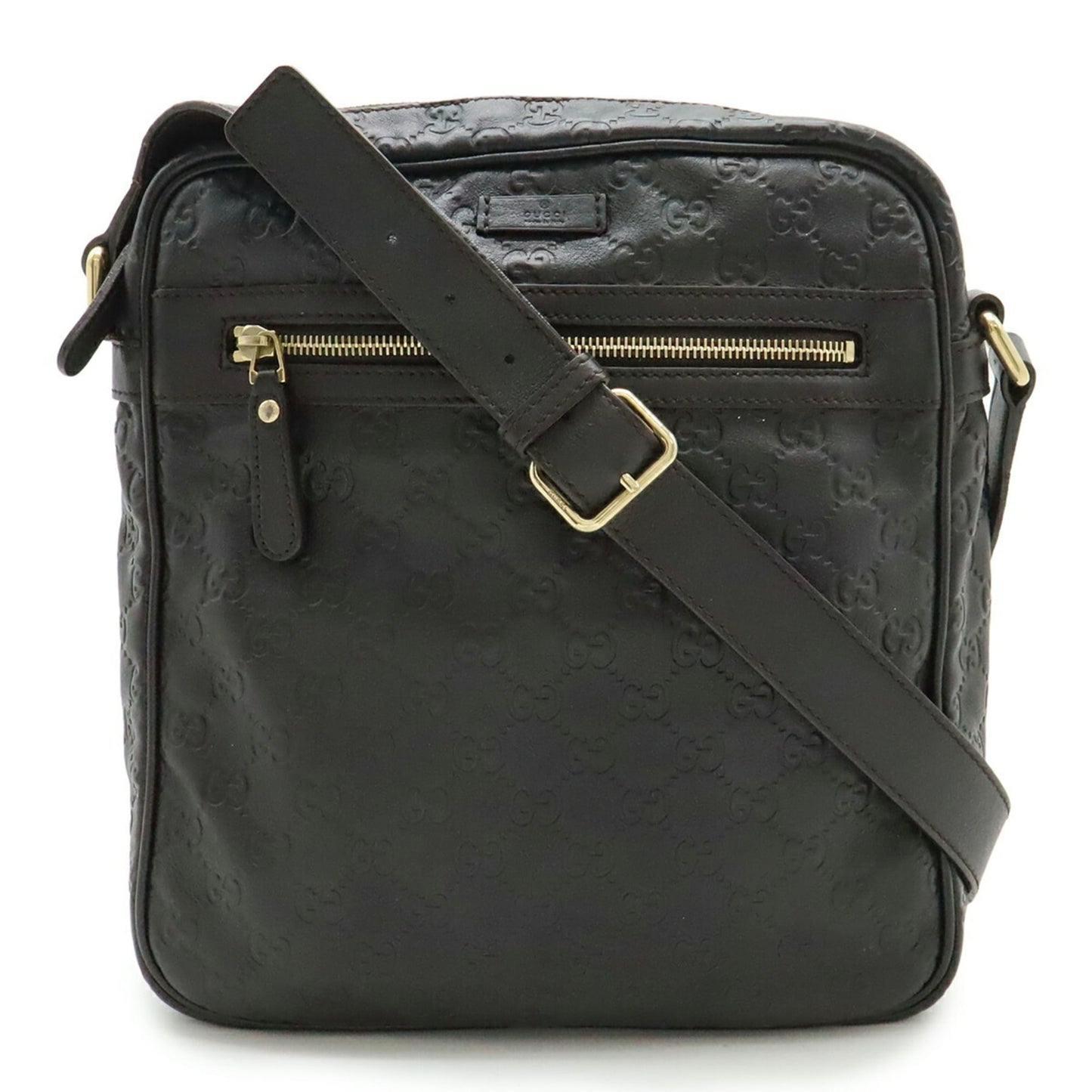 Gucci Brown Dark Brown Leather Shoulder Bag ( )