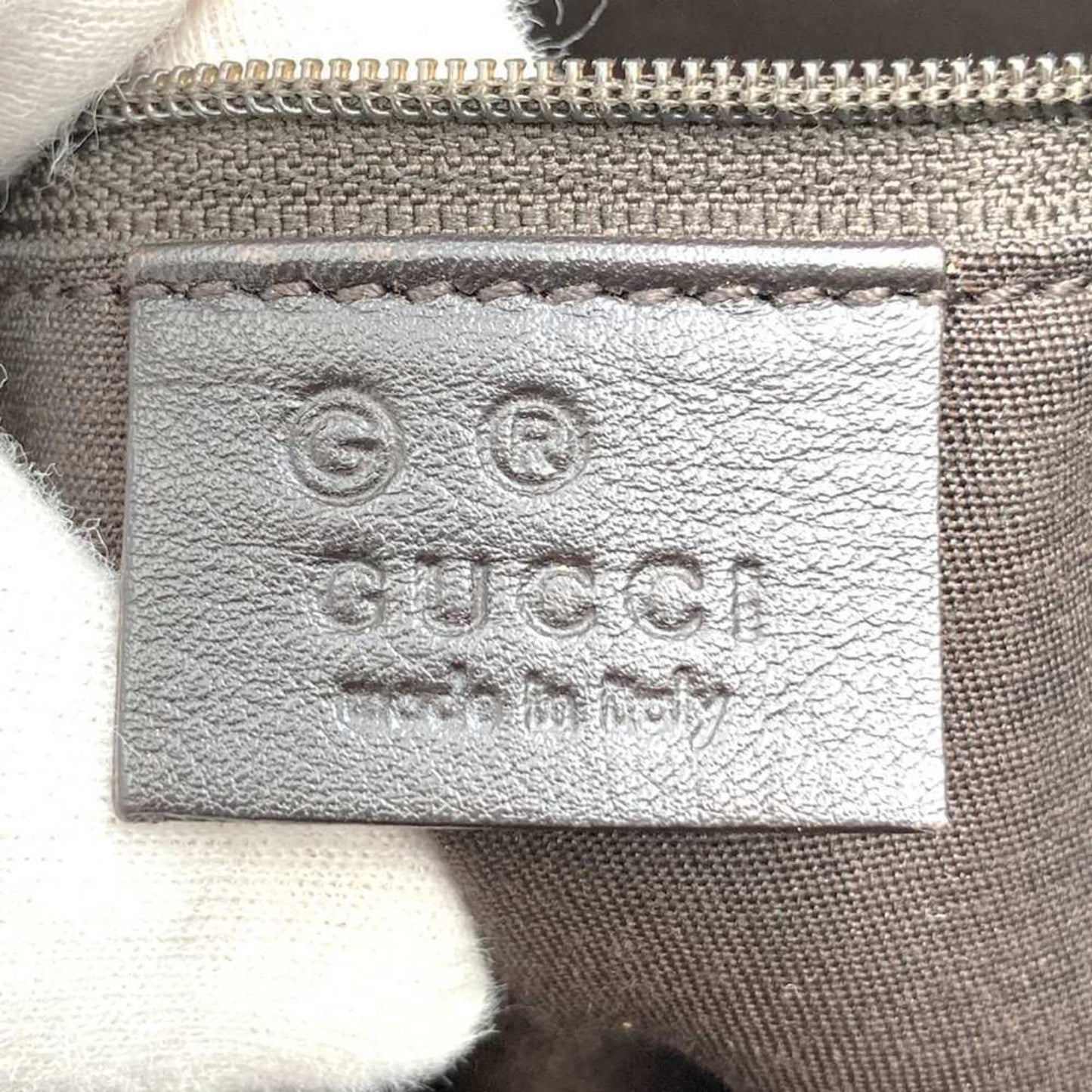 Gucci Horsebit Brown Leather Handbag Tote Bag ( )