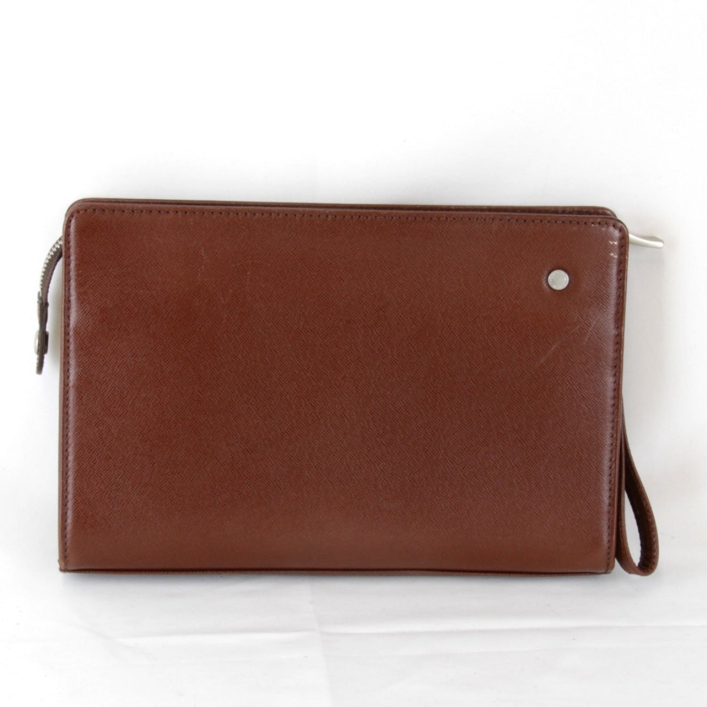 Burberry Brown Leather Clutch Bag ( )