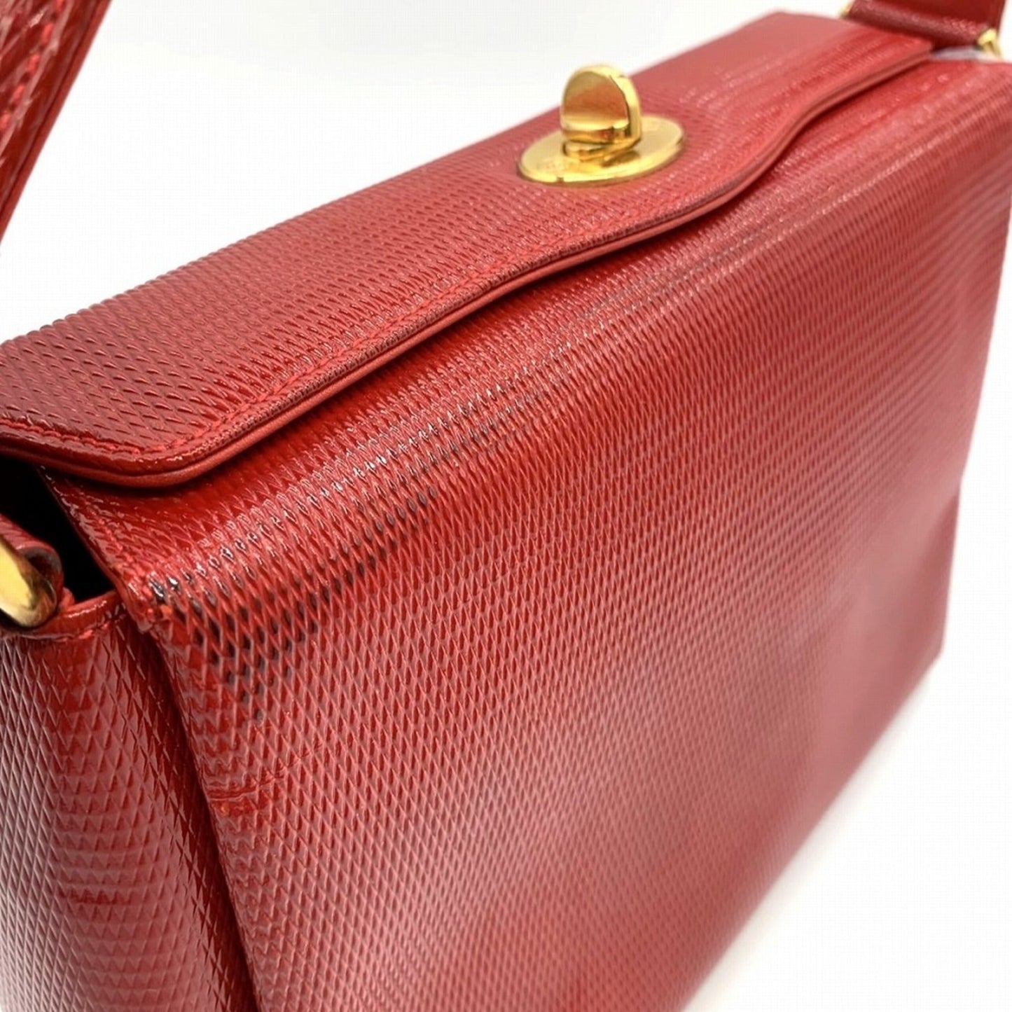 Gucci Red Color Leather Handbag ( )