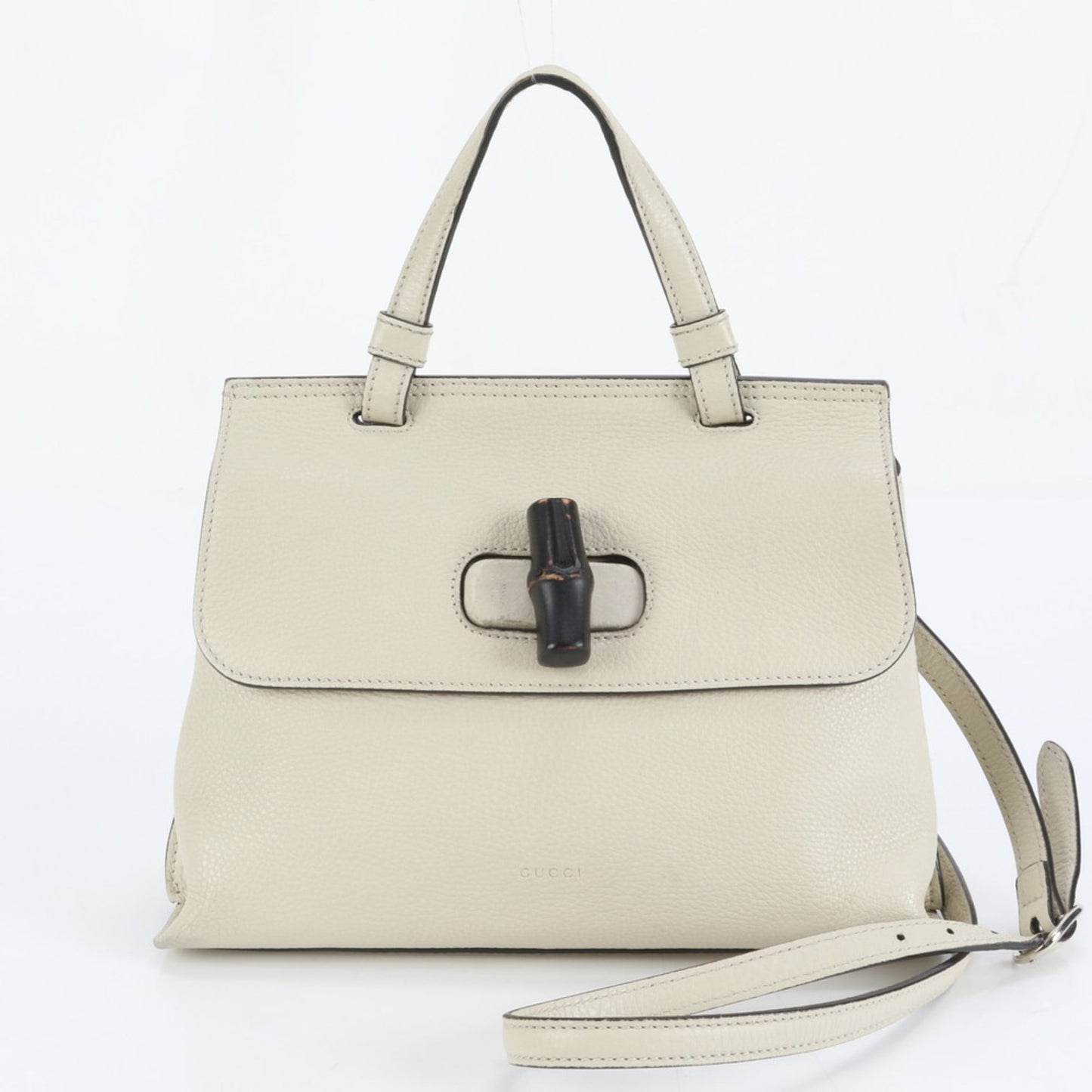 Gucci Ivory Leather Shoulder Bag ( )