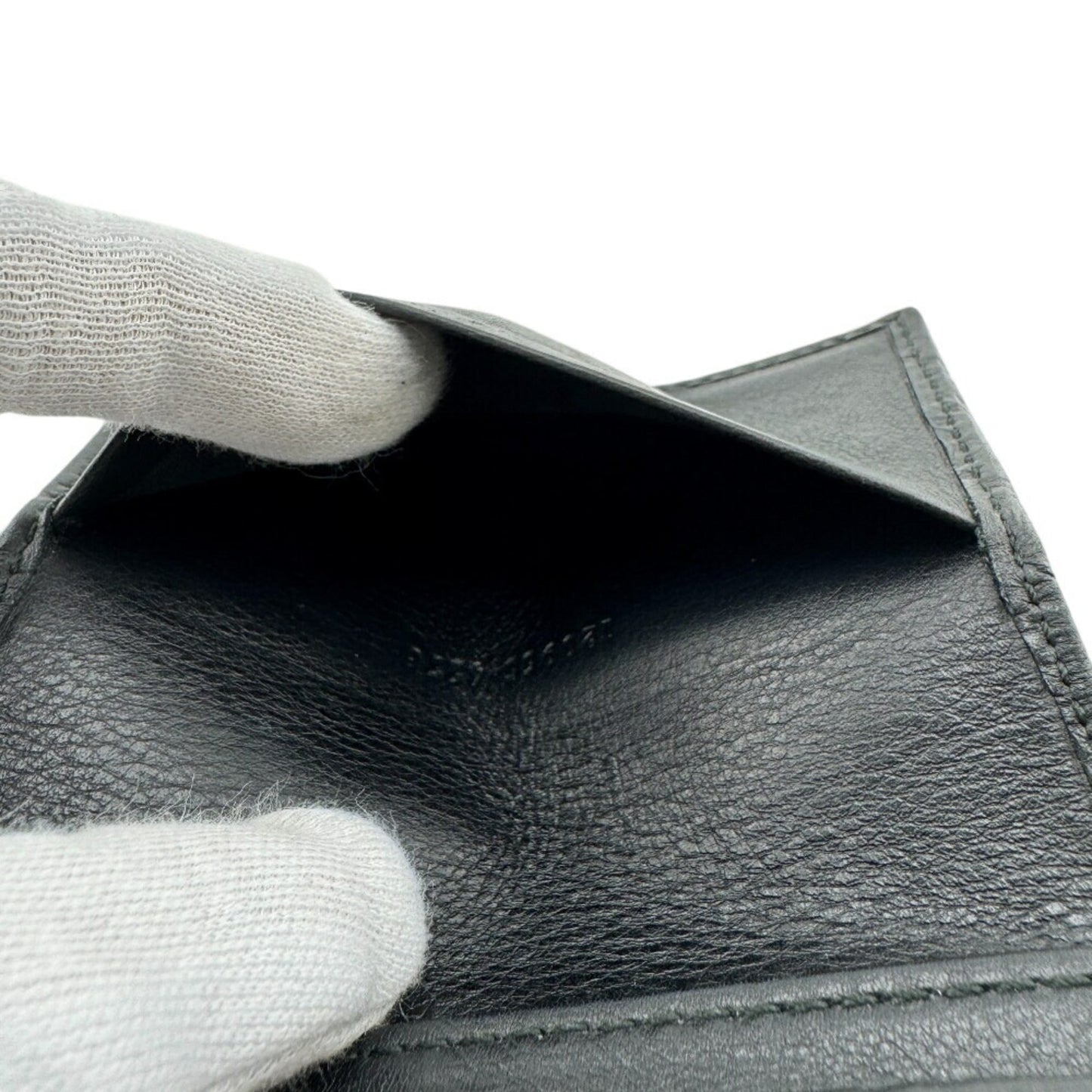 Gucci Black Leather Long Wallet (Bi-Fold) ( )