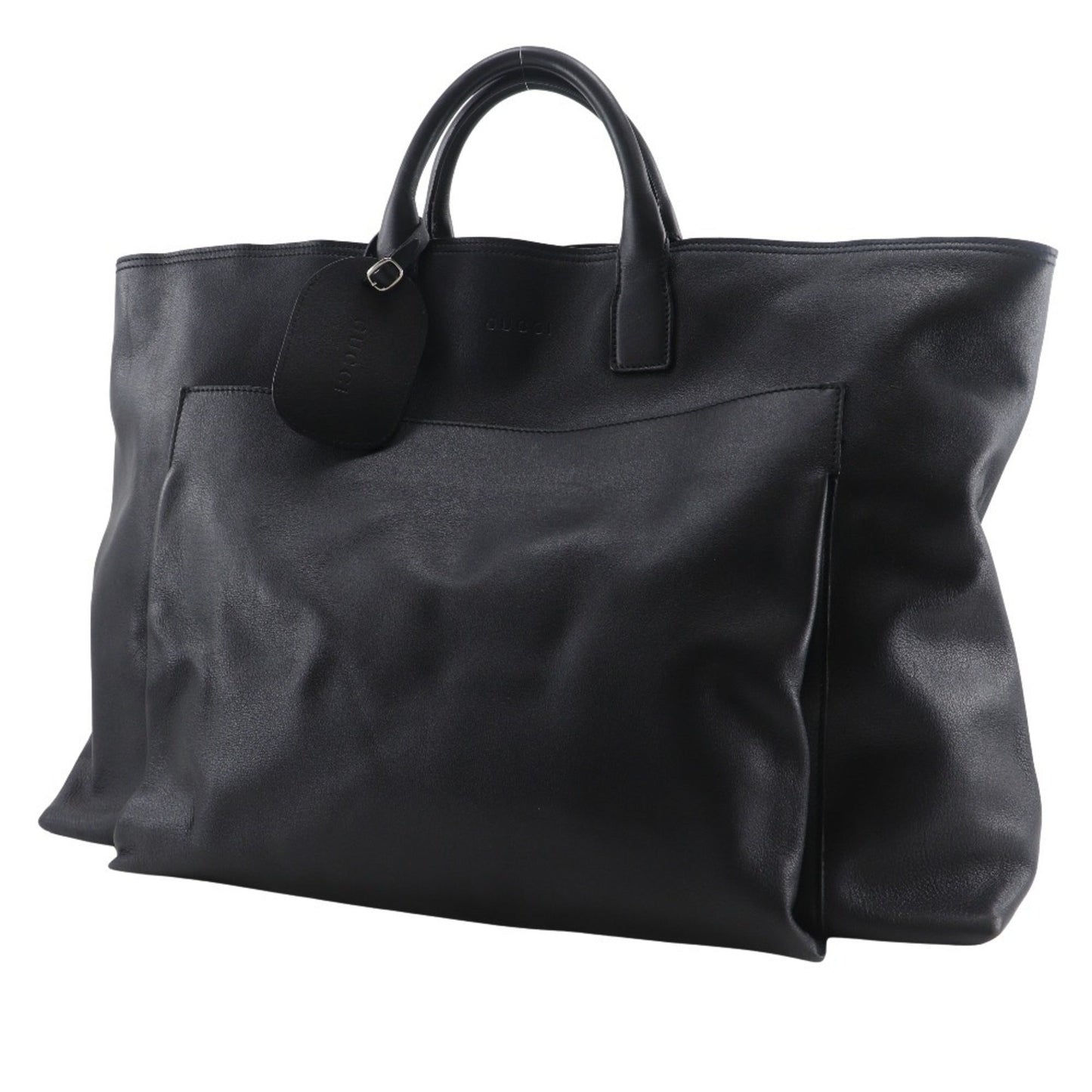 Gucci Black Leather Boston Bag ( )