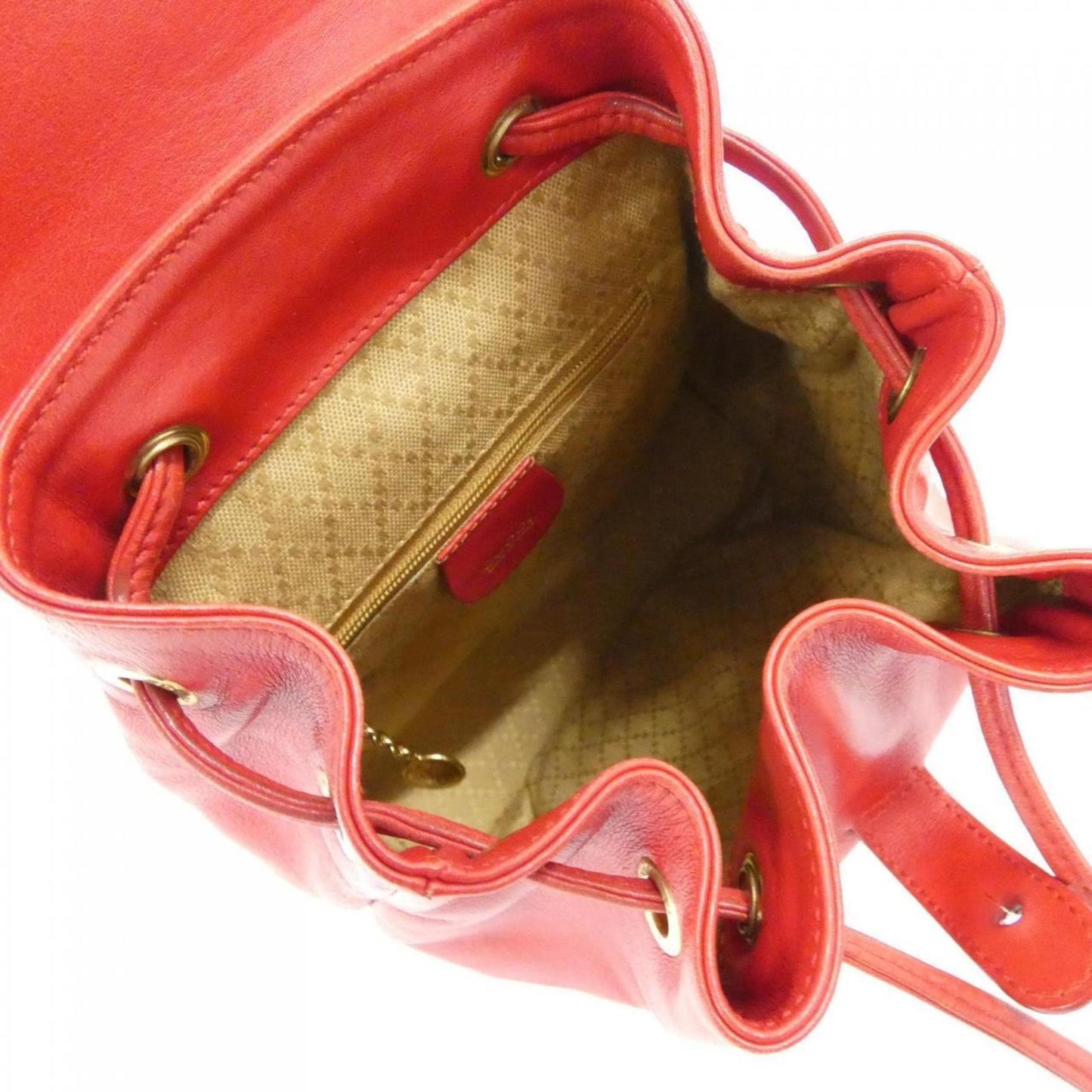 Gucci Red Color Leather Backpack ( )