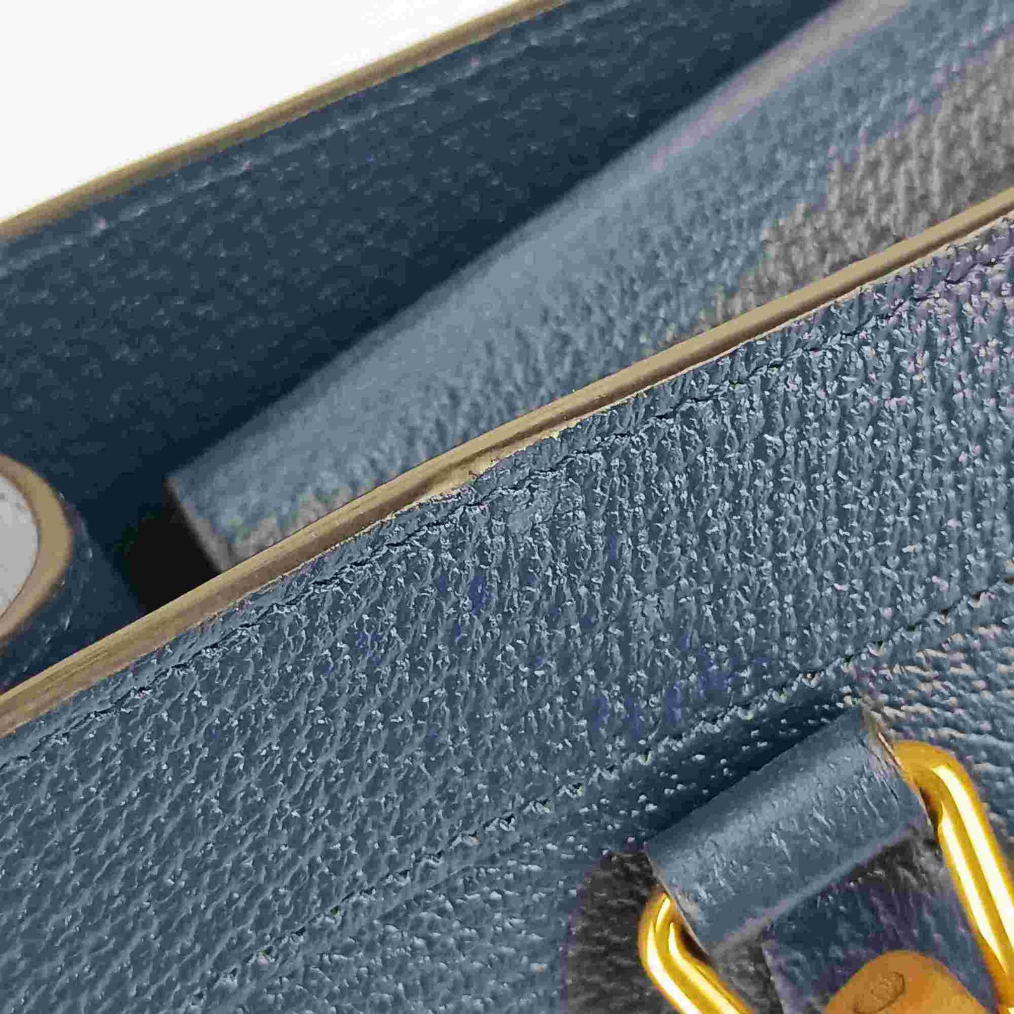 Gucci Royal Blue Leather Handbag Shoulder Bag Tote Bag ( )