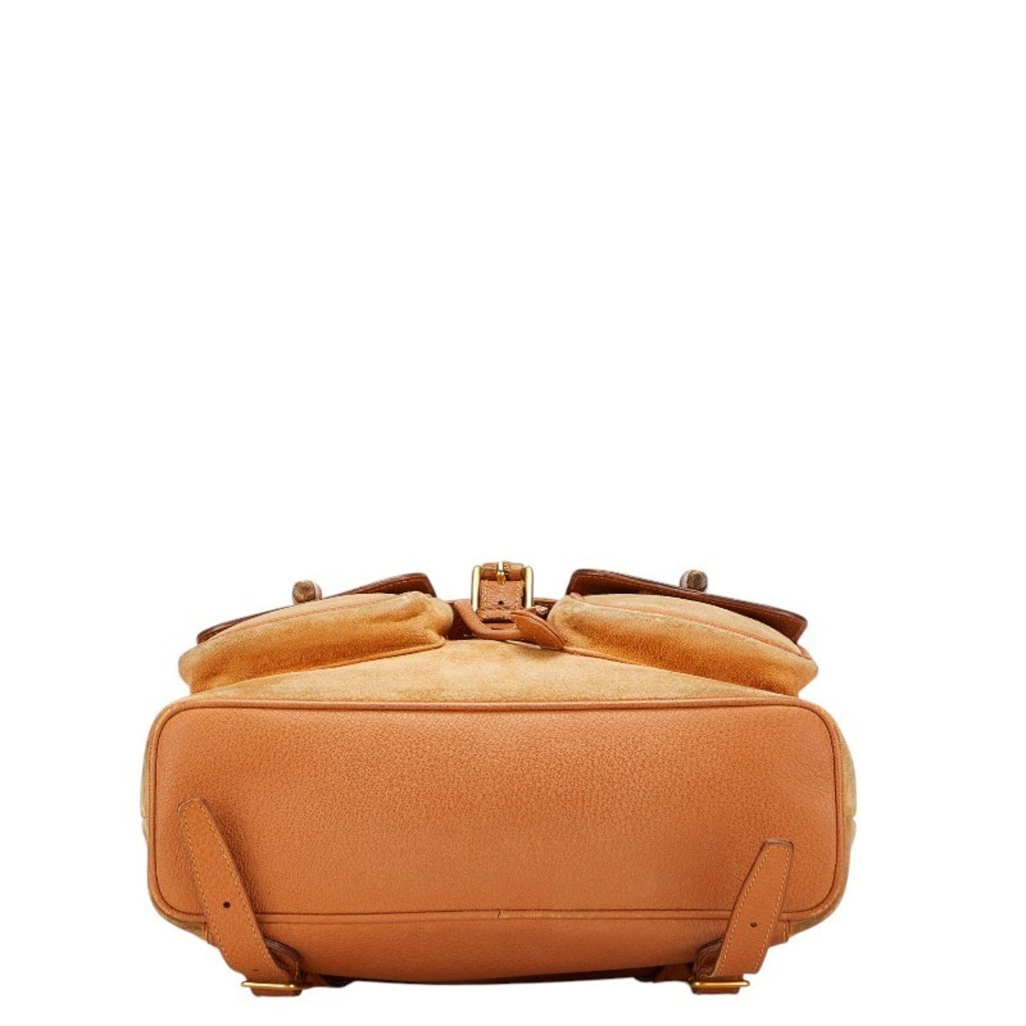 Gucci Brown Leather Suede Backpack ( )