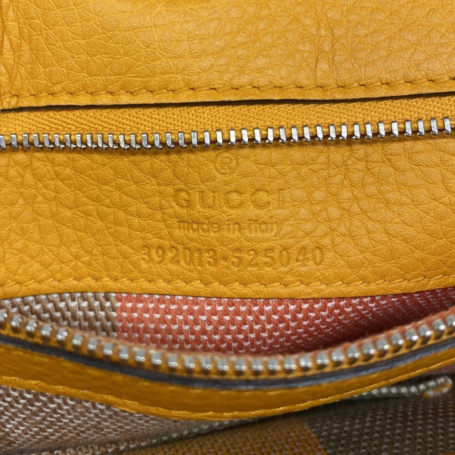 Gucci Orange Leather Handbag ( )