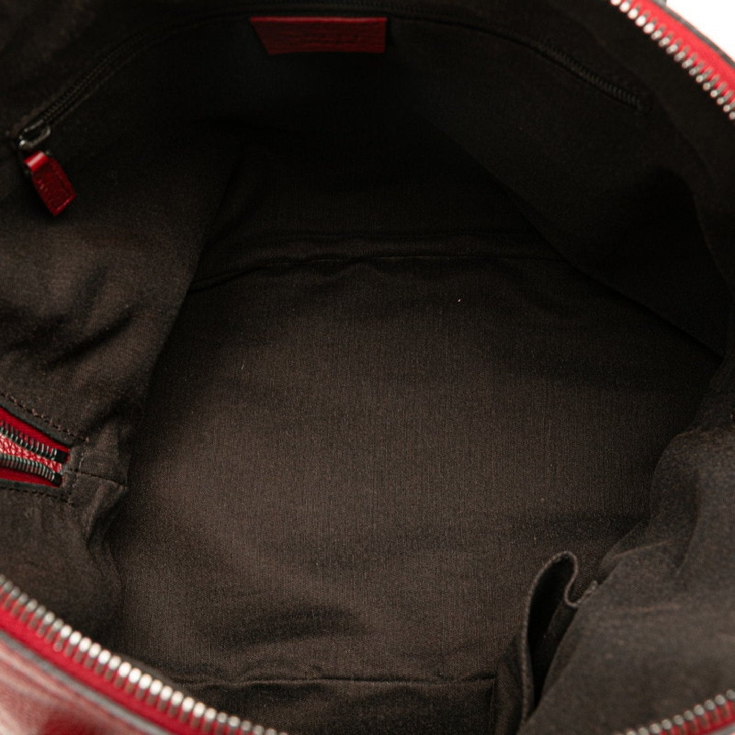 Gucci Red Color Leather Handbag Shoulder Bag ( )