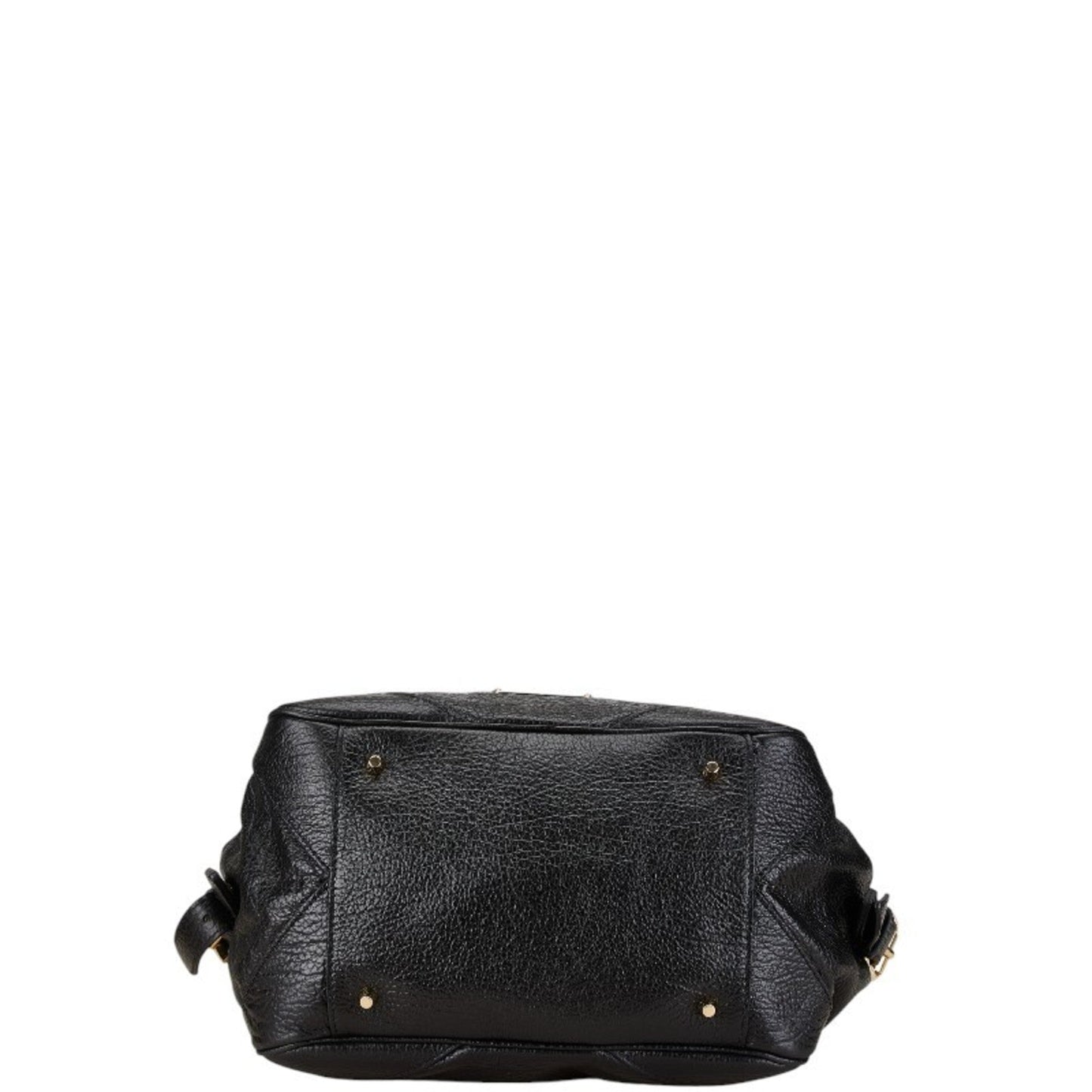 Burberry Black Leather Shoulder Bag Tote Bag ( )