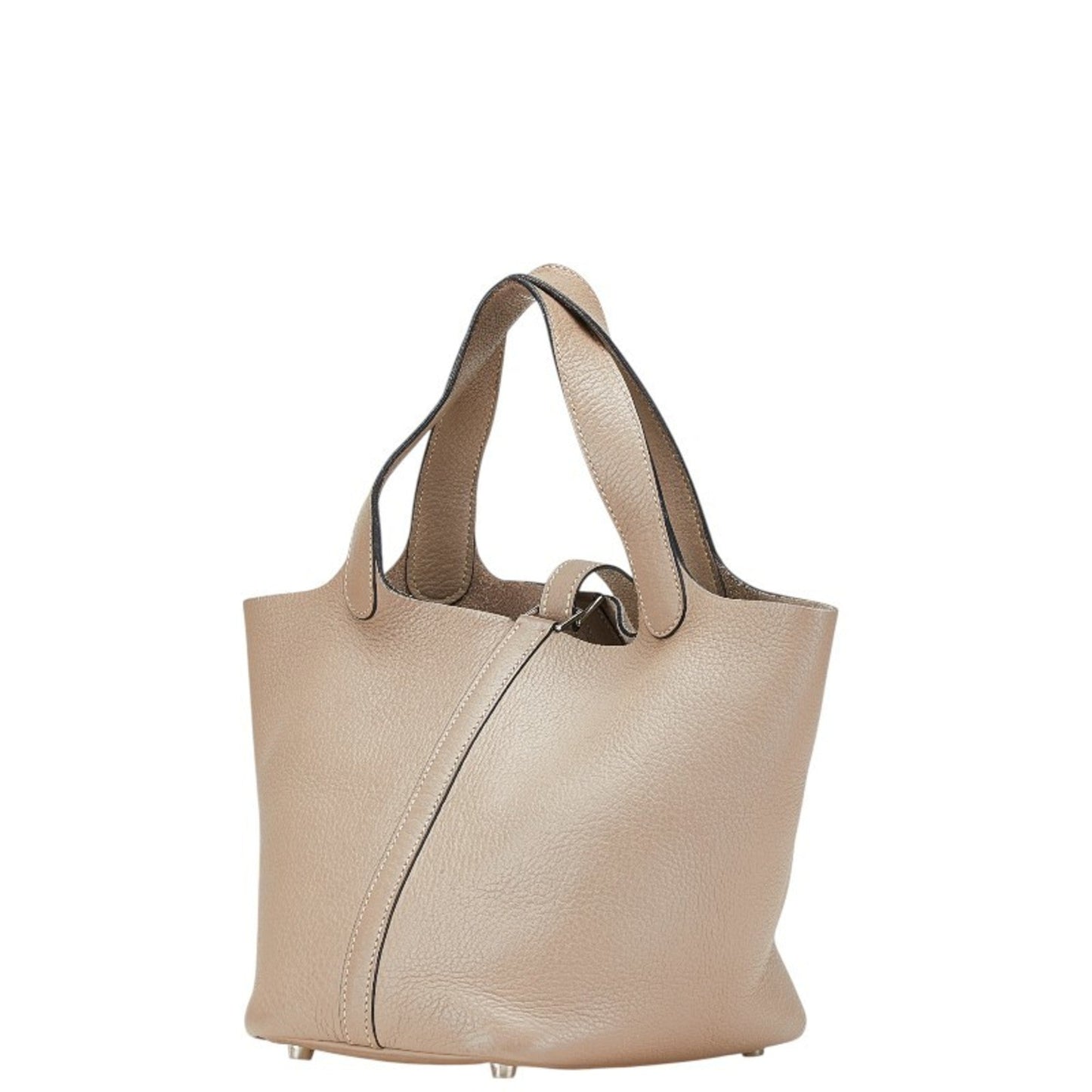 Hermes Picotin Etoupe Gray Gray Taurillon Clemence Leather Handbag ( )