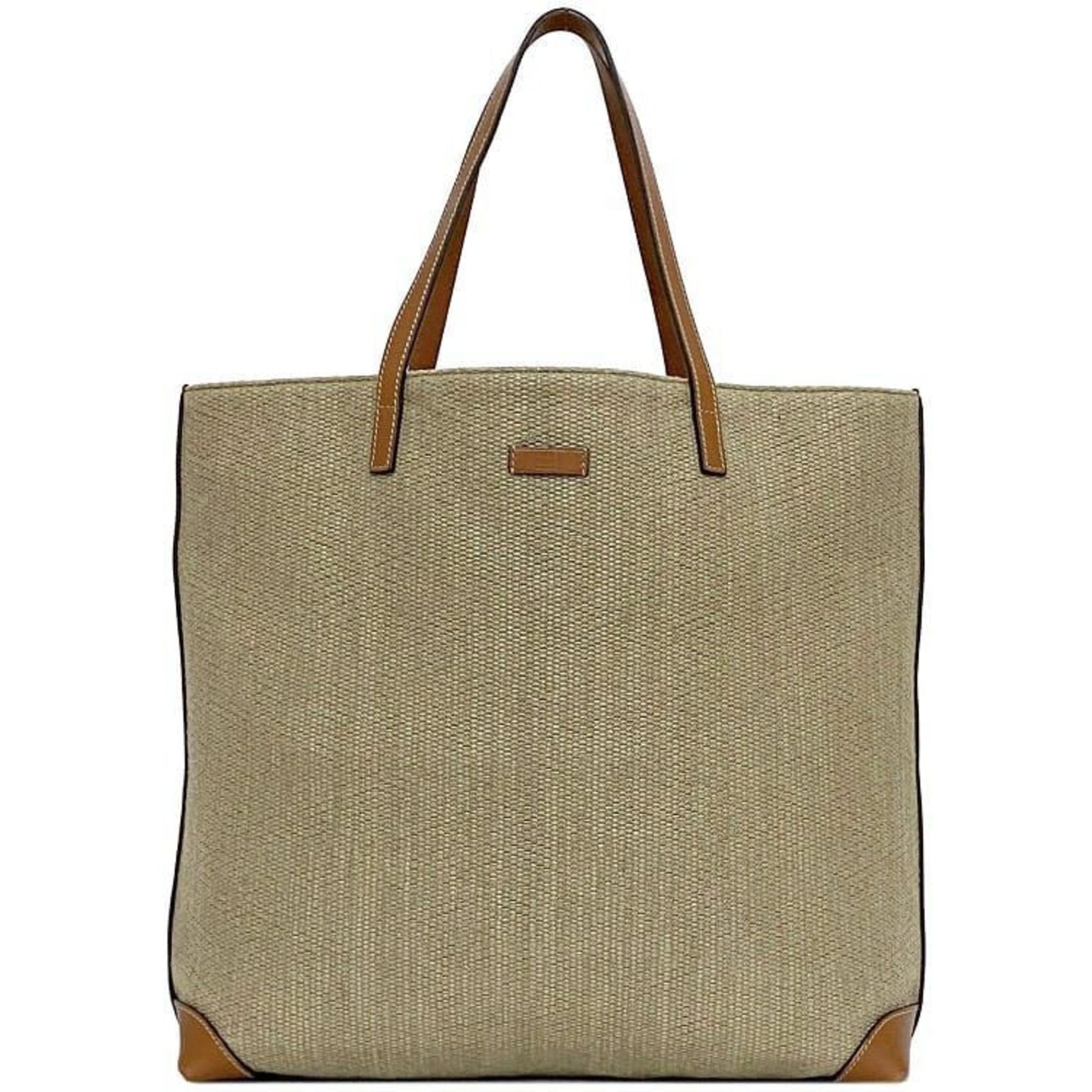 Gucci Leather Canvas Tote