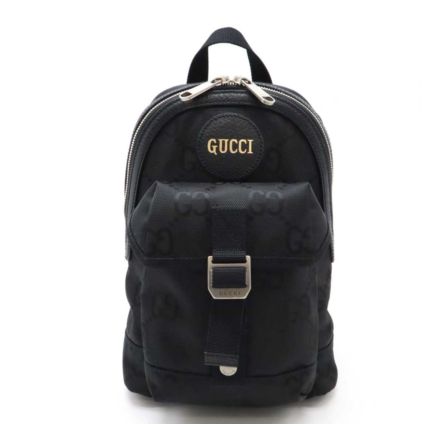 Gucci Nylon Leather Canvas Shoulder Bag